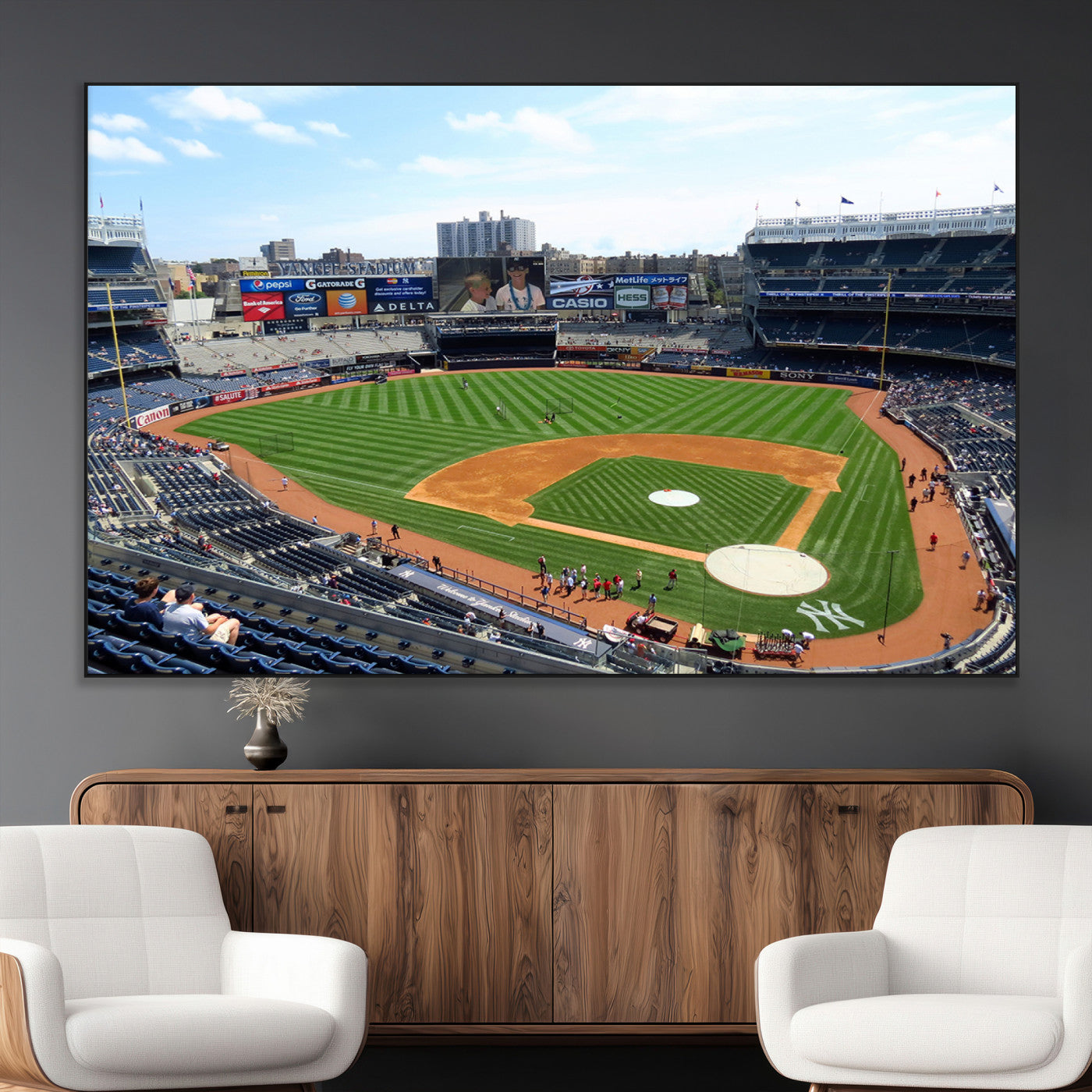 SEG-FC-51X34_Oversize - Buffalo Bills Stadium Wall Art - Buffalo Bills Decor- NFL Fans Gift, Perfect Sports Decor for Living