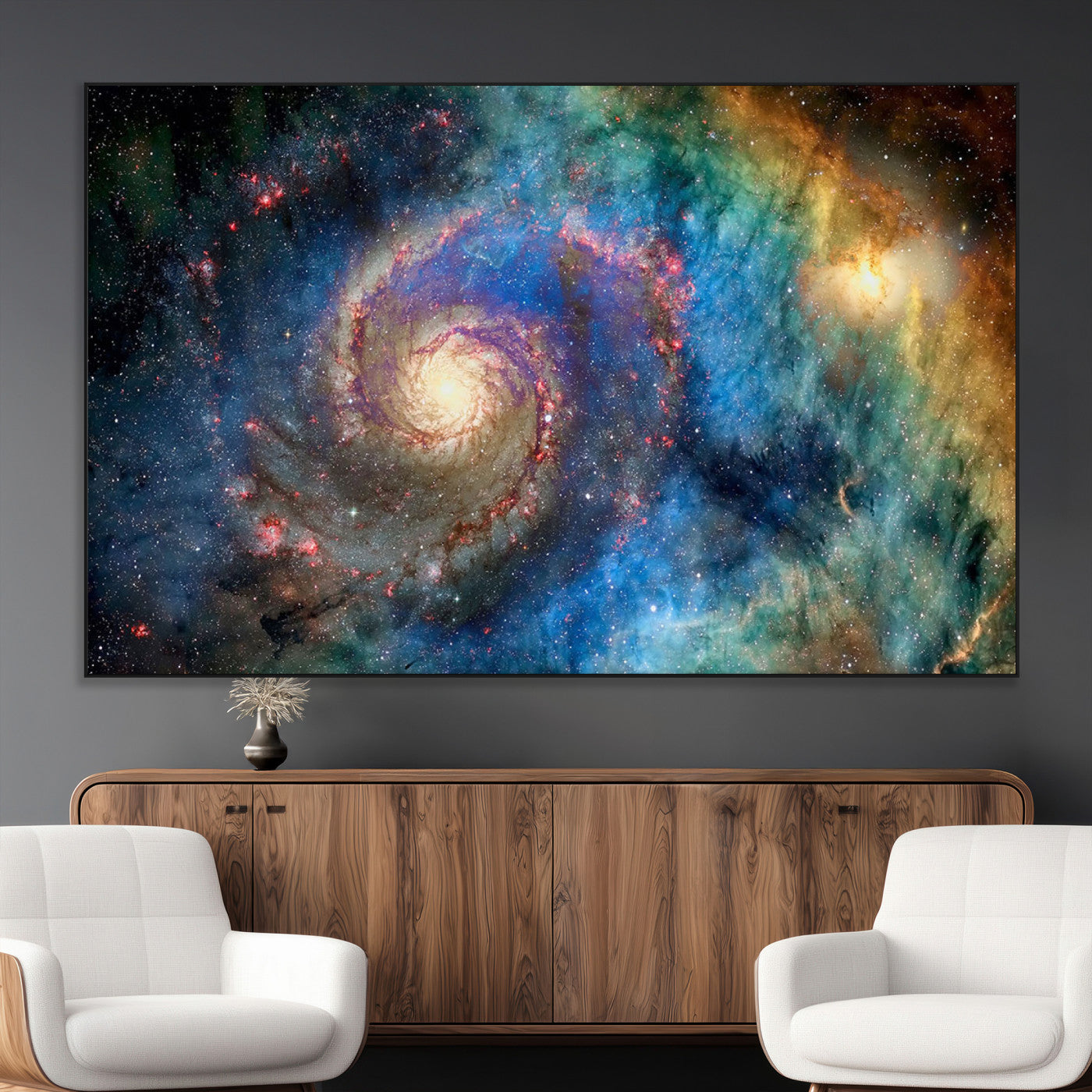 SEG-FC-51X34_Oversize - Spiral Galaxy Wall Art Canvas Print