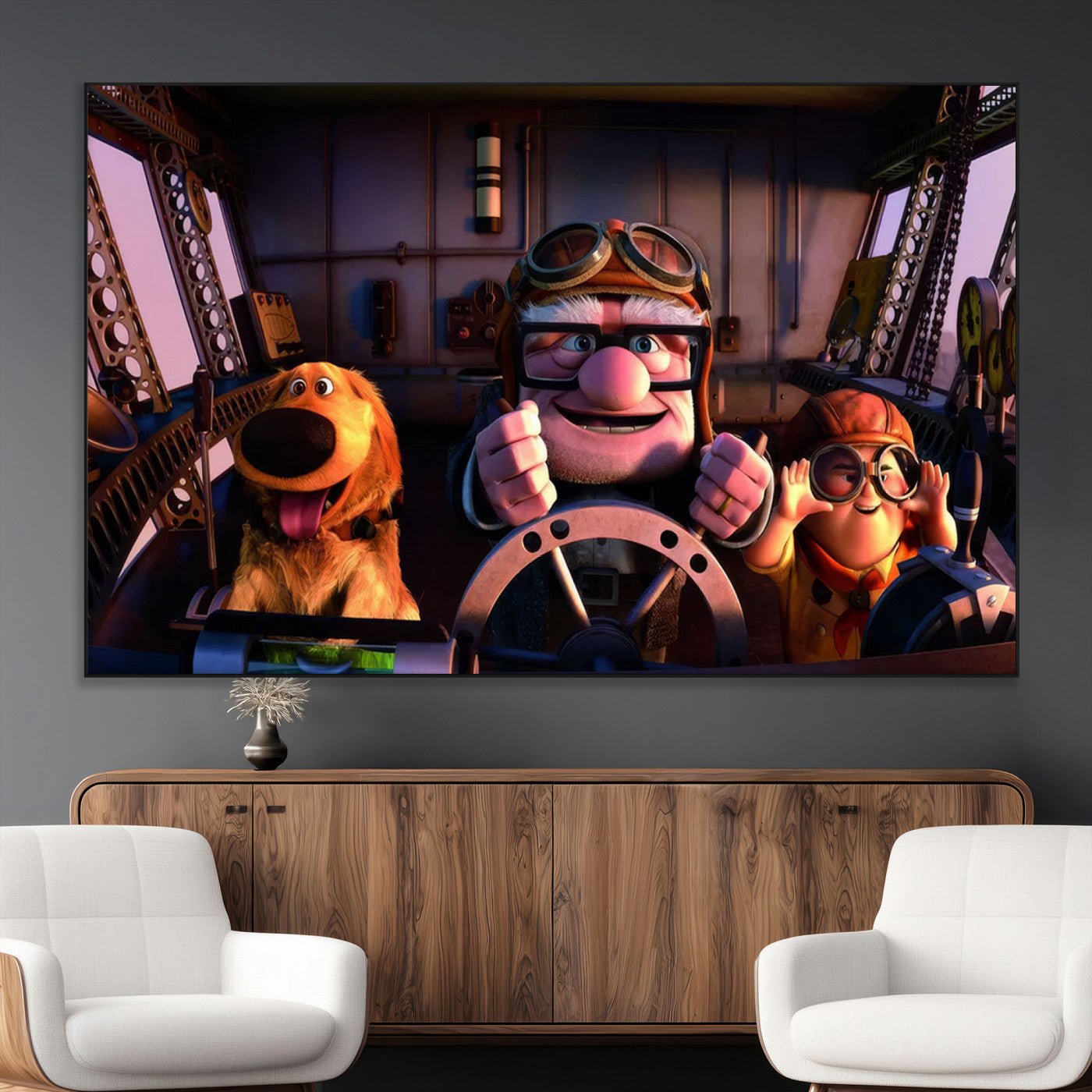 SEG-FC-51X34_Oversize - Carl Russel And Dog, Movie Up Poster, Movie Up Wall Art, Movie Up Poster Print, Carl