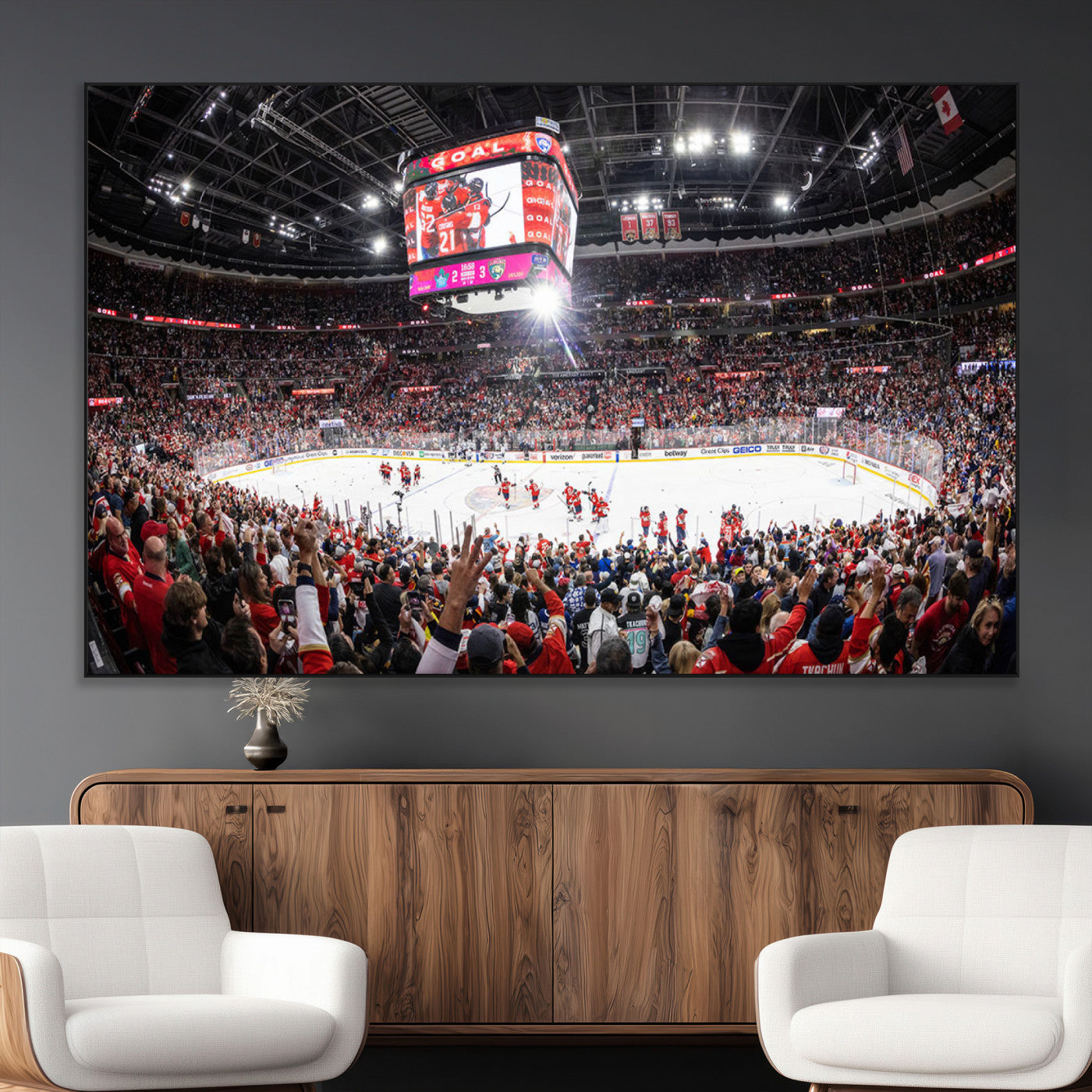 SEG-FC-51X34_Oversize - Amerant Bank Arena Wall Art Canvas Print - Basketball Arena Stadium Print