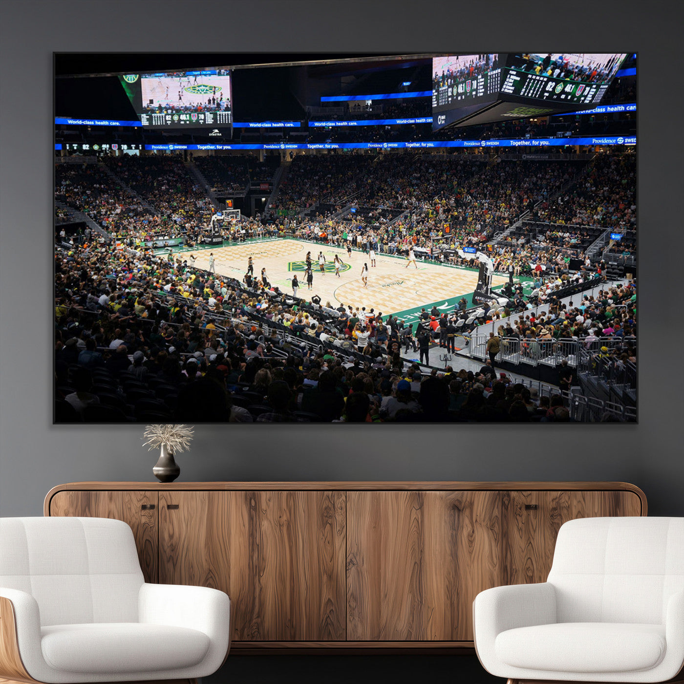 SEG-FC-51X34_Oversize - Climate Pledge Arena | Washington Seattle Kraken Hockey Stadium Wall Art | Canvas Print | Ready to