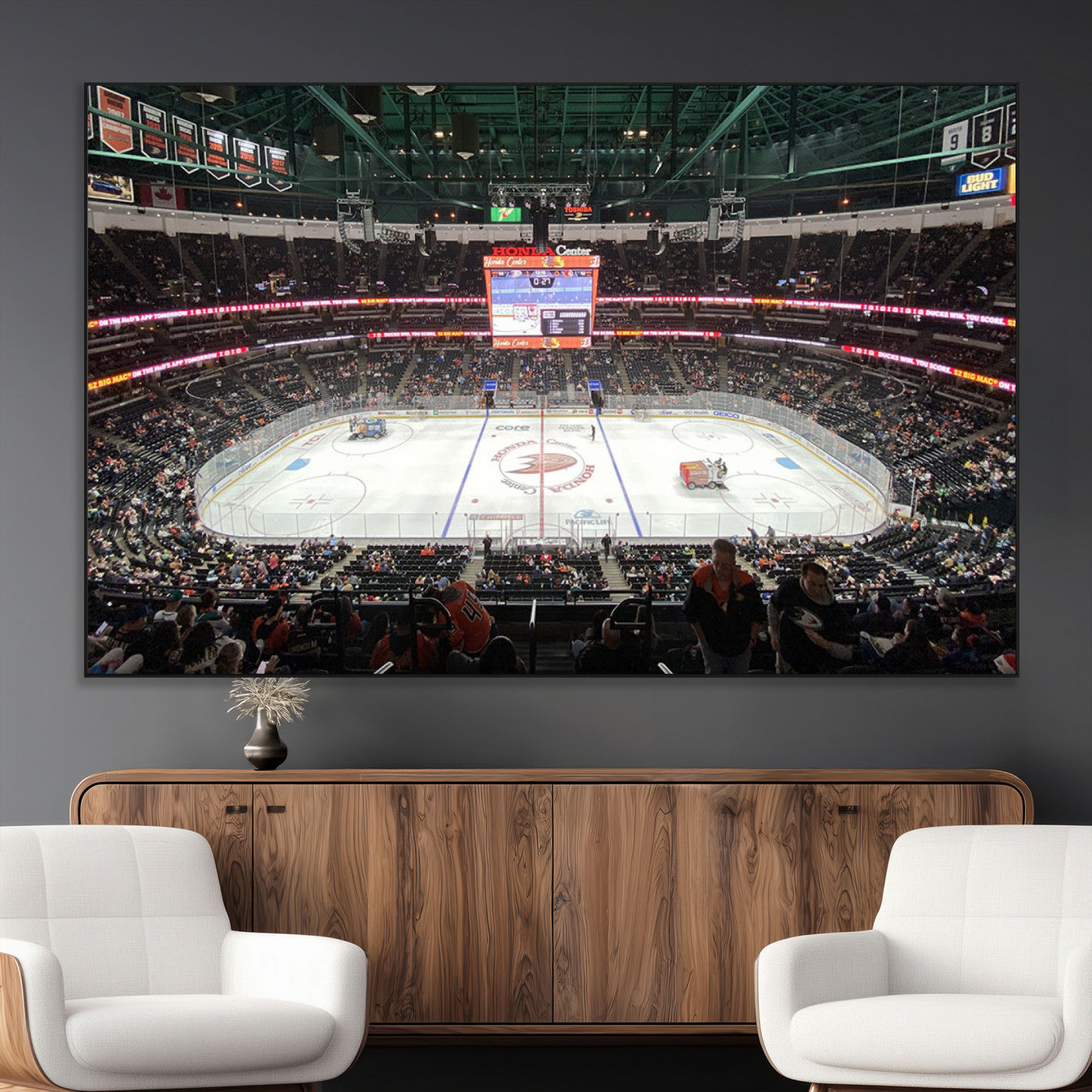 SEG-FC-51X34_Oversize - Honda Center California Anaheim Ducks Ice Hockey Stadium Canvas Print Wall Art