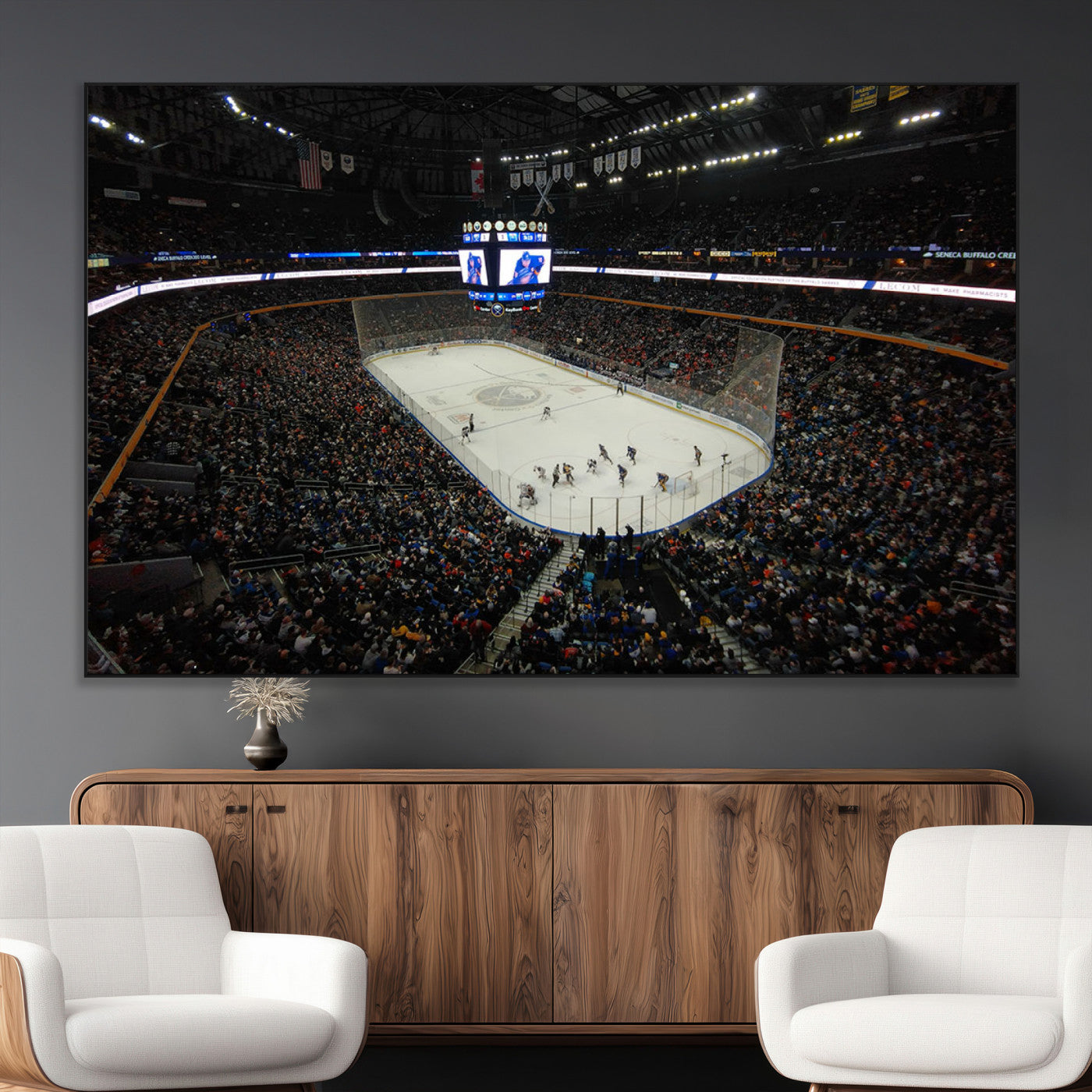 SEG-FC-51X34_Oversize - KeyBank Center New York Buffalo Sabres Hockey Stadium Canvas Print Wall Art