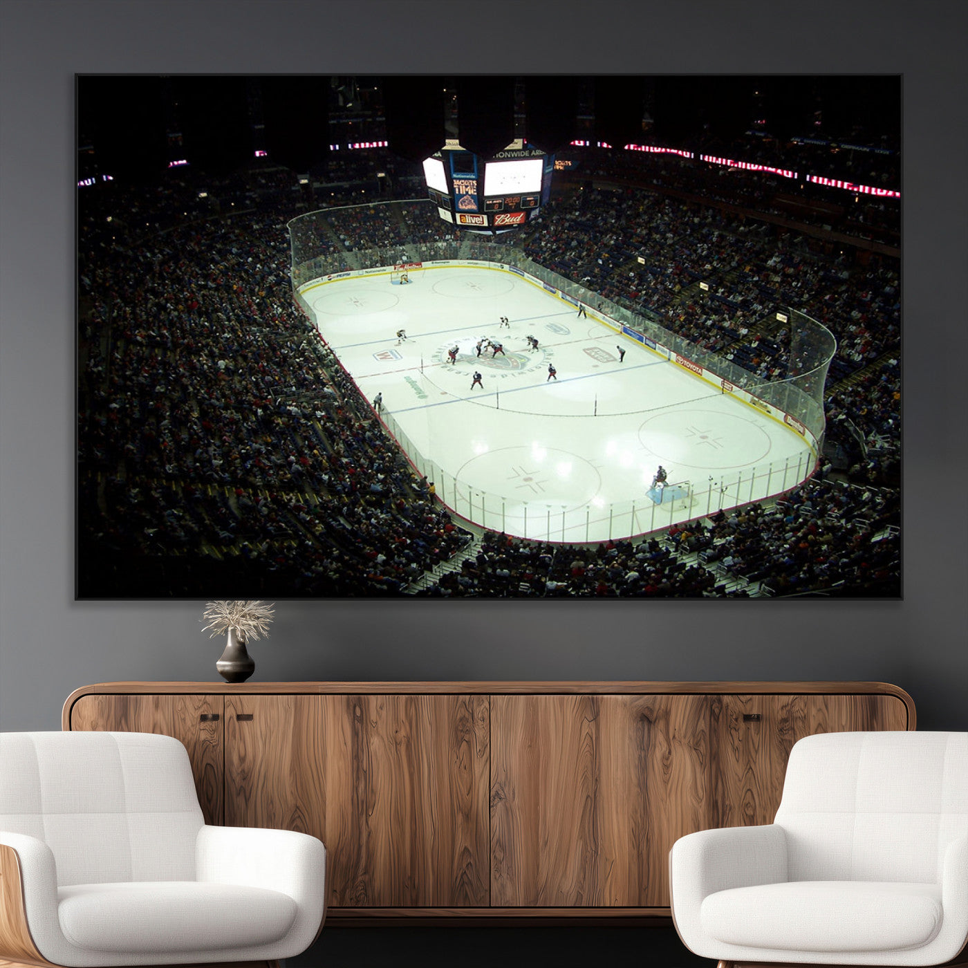 SEG-FC-51X34_Oversize - Nationwide Arena Ohio Columbus Blue Jackets Hockey Stadium Canvas Print Wall Art