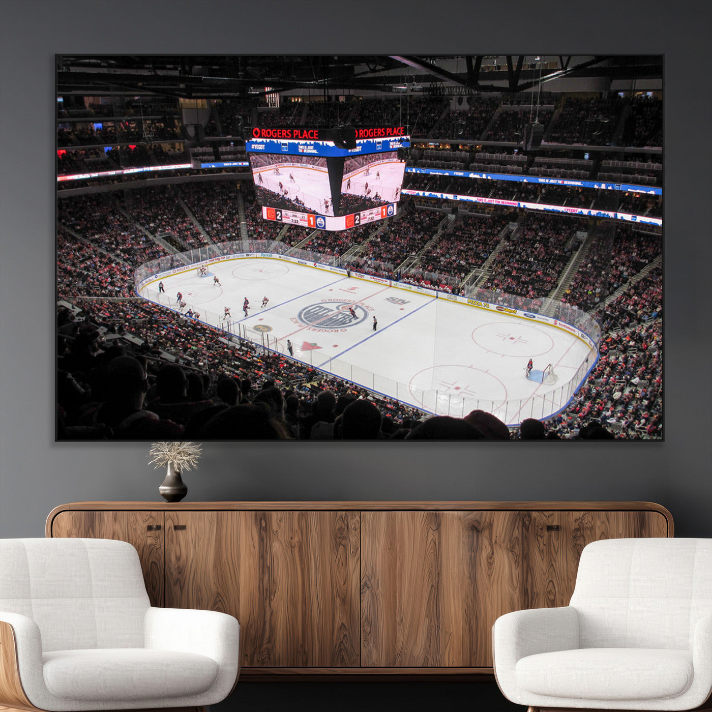 SEG-FC-51X34_Oversize - Rogers Place Edmonton Oilers Ice Hockey Stadium Wall Art, Rogers Place Edmonton Oilers Wall Art