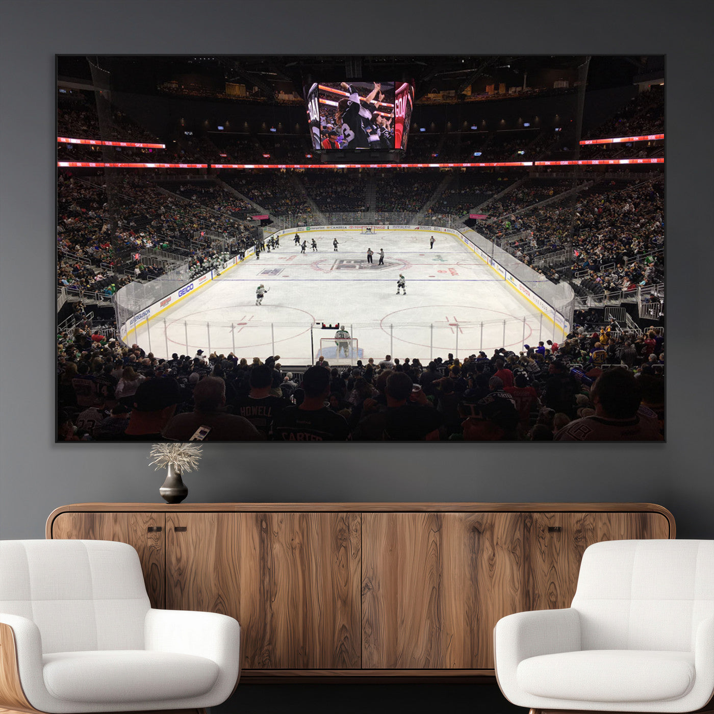 SEG-FC-51X34_Oversize - T Mobile Arena Paradise Nevada Vegas Golden Knights Ice Hockey Stadium Canvas Print Wall Art