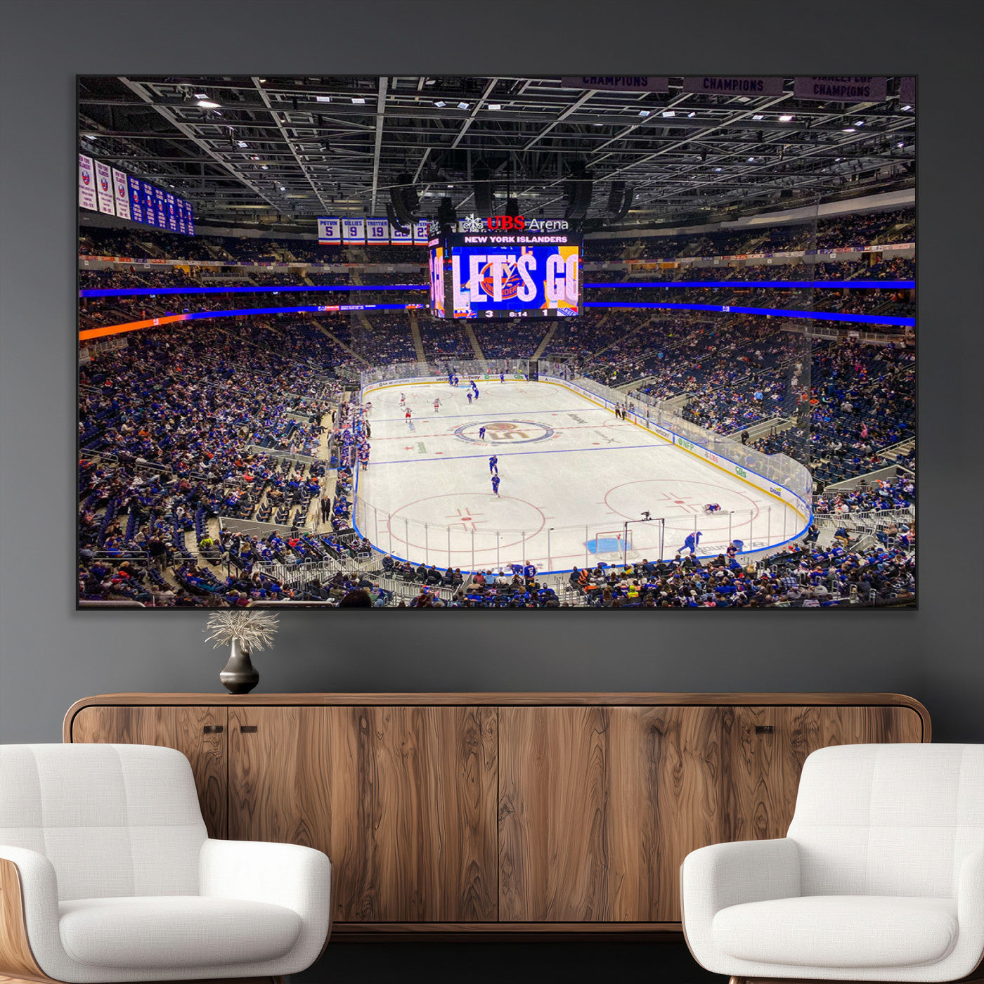 SEG-FC-51X34_Oversize - UBS Arena Elmont New York Islanders Ice Hockey Wall Art, UBS Arena Elmont Wall Art Canvas Print