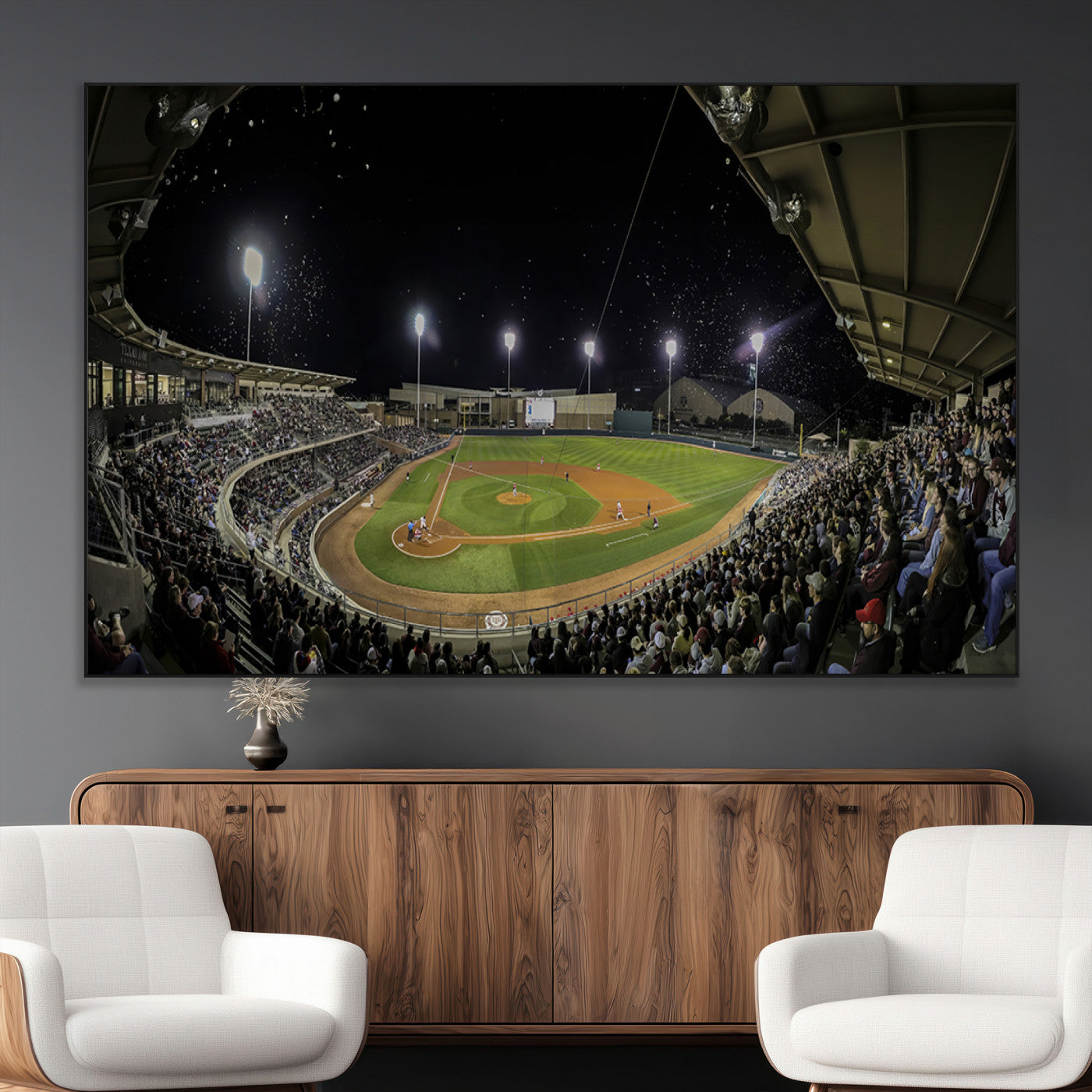 SEG-FC-51X34_Oversize - Olsen Field at Blue Bell Park - Texas A&M Aggies Baseball Stadium Wall Art Canvas Print