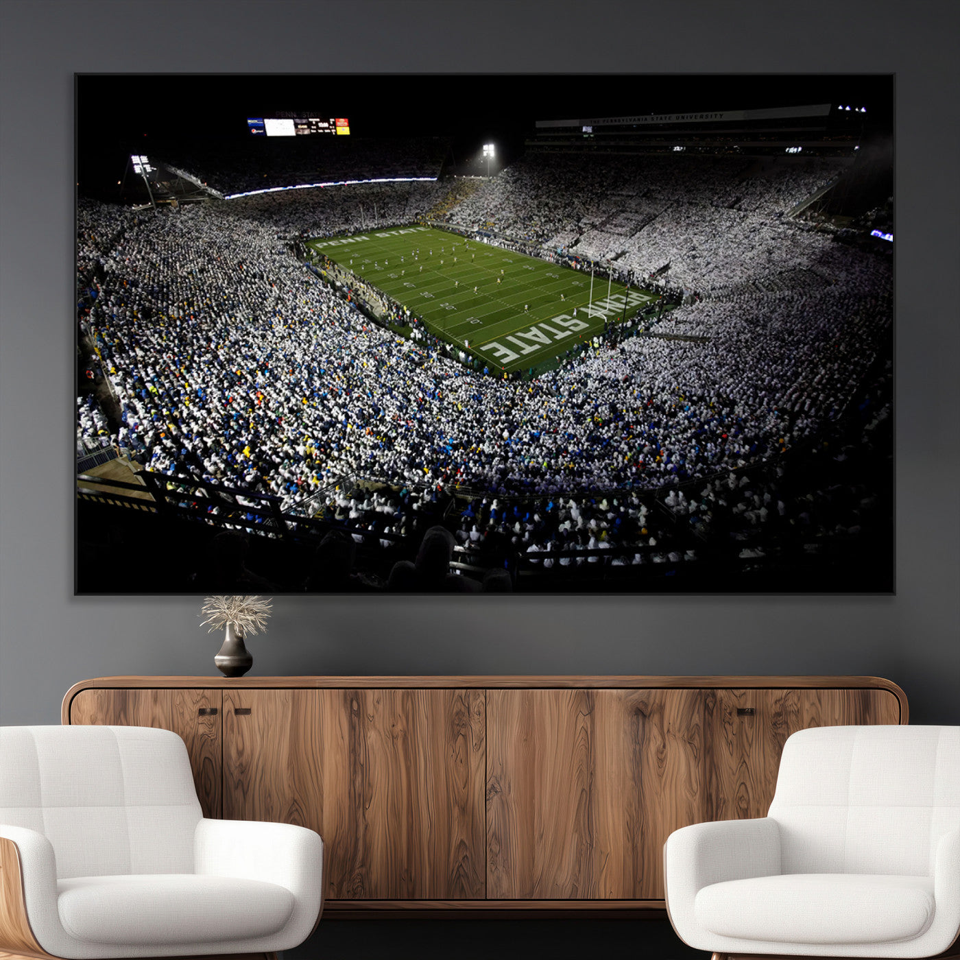 SEG-FC-51X34_Oversize - Penn State Football Stadium Wall Art - Beaver Stadium Canvas Print