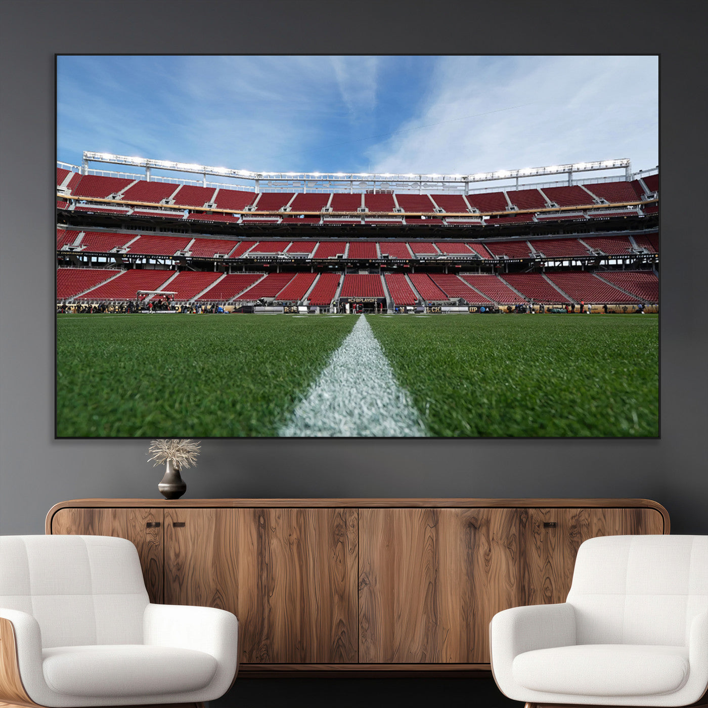 SEG-FC-51X34_Oversize - University of Tulsa Golden Hurricane Football Team Print - Tulsa H.A. Chapman Stadium Wall Art