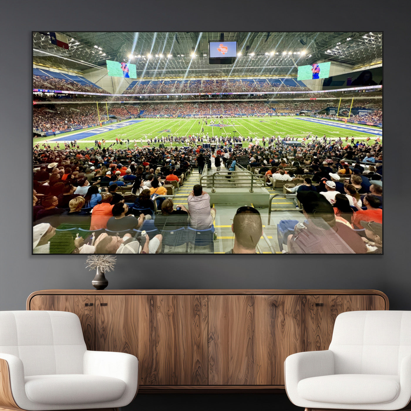 SEG-FC-51X34_Oversize - The University of Texas at San Antonio Roadrunners Football Team Print - San Antonio Alamodome Wall