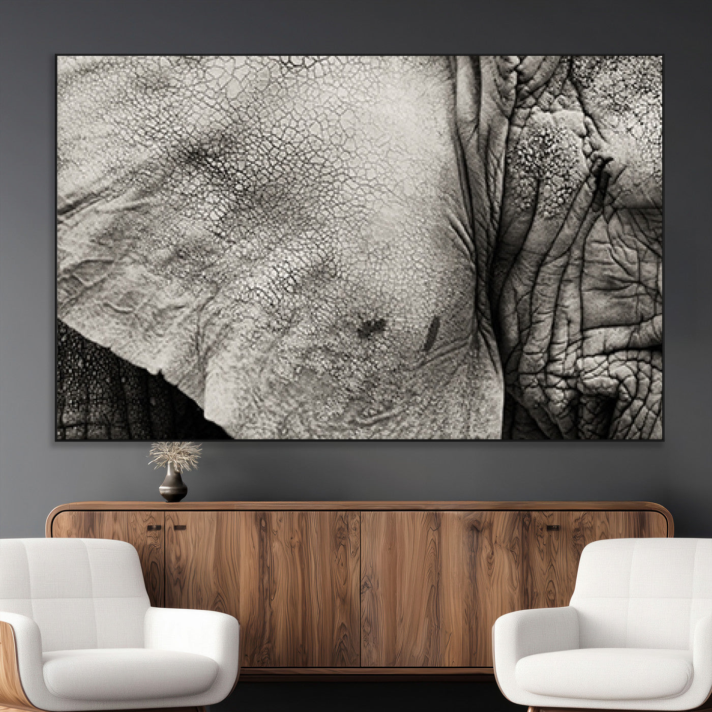 SEG-FC-51X34_Oversize - Elephant Wall Art Canvas Print