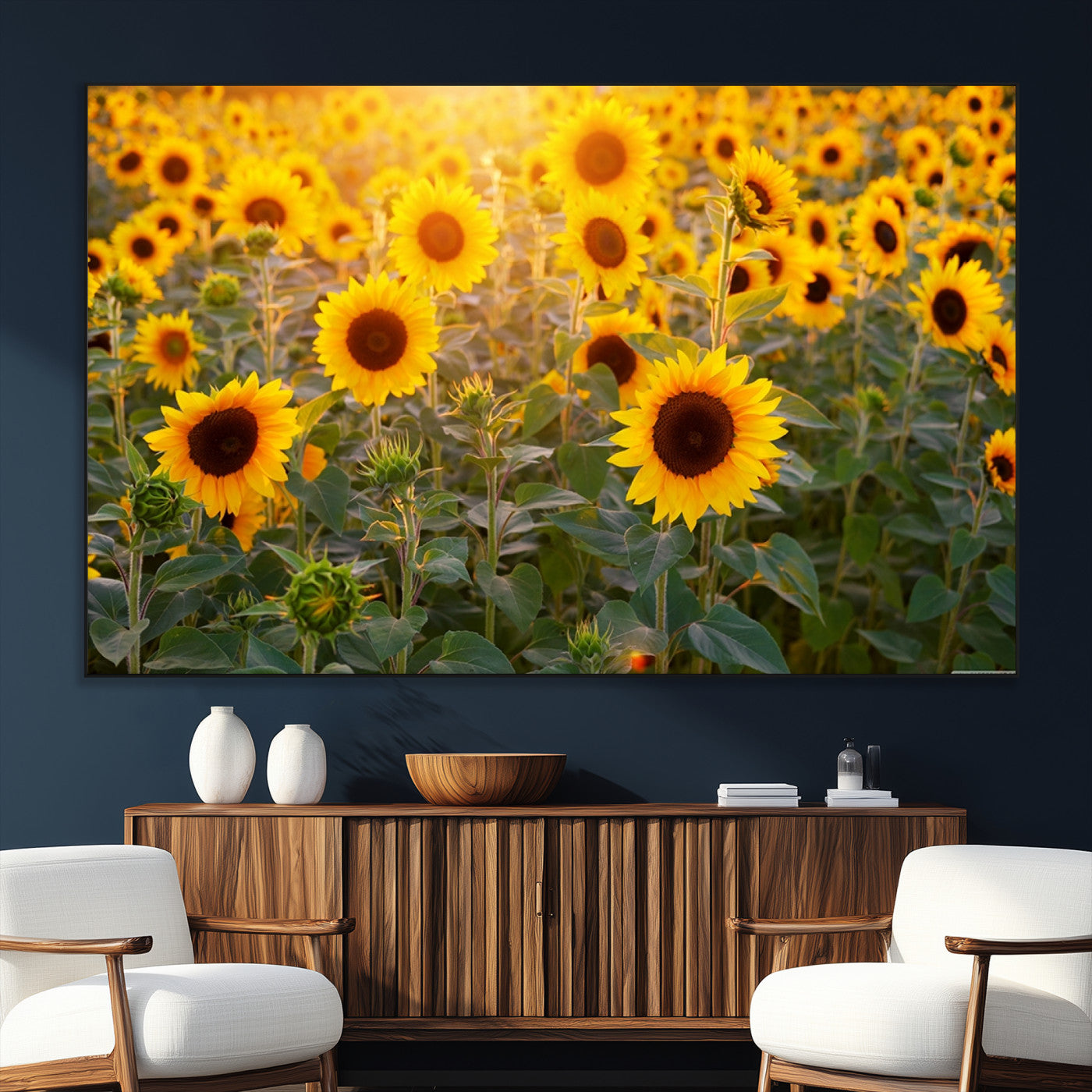 SEG-FC-51X34_Oversize - Sunflower Sunshine Wall Art Canvas Print
