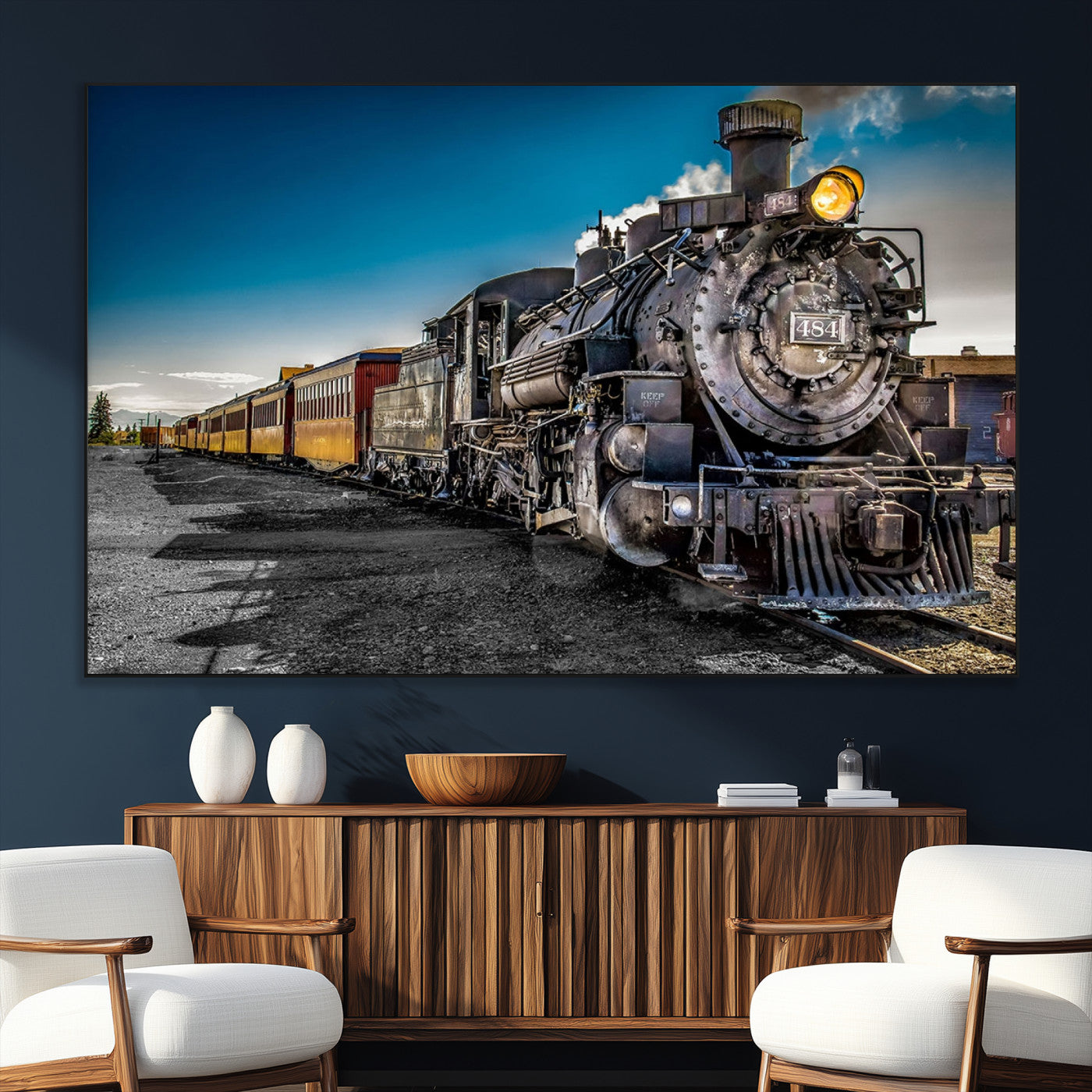 SEG-FC-51X34_Oversize - Train Wall Art Canvas Print