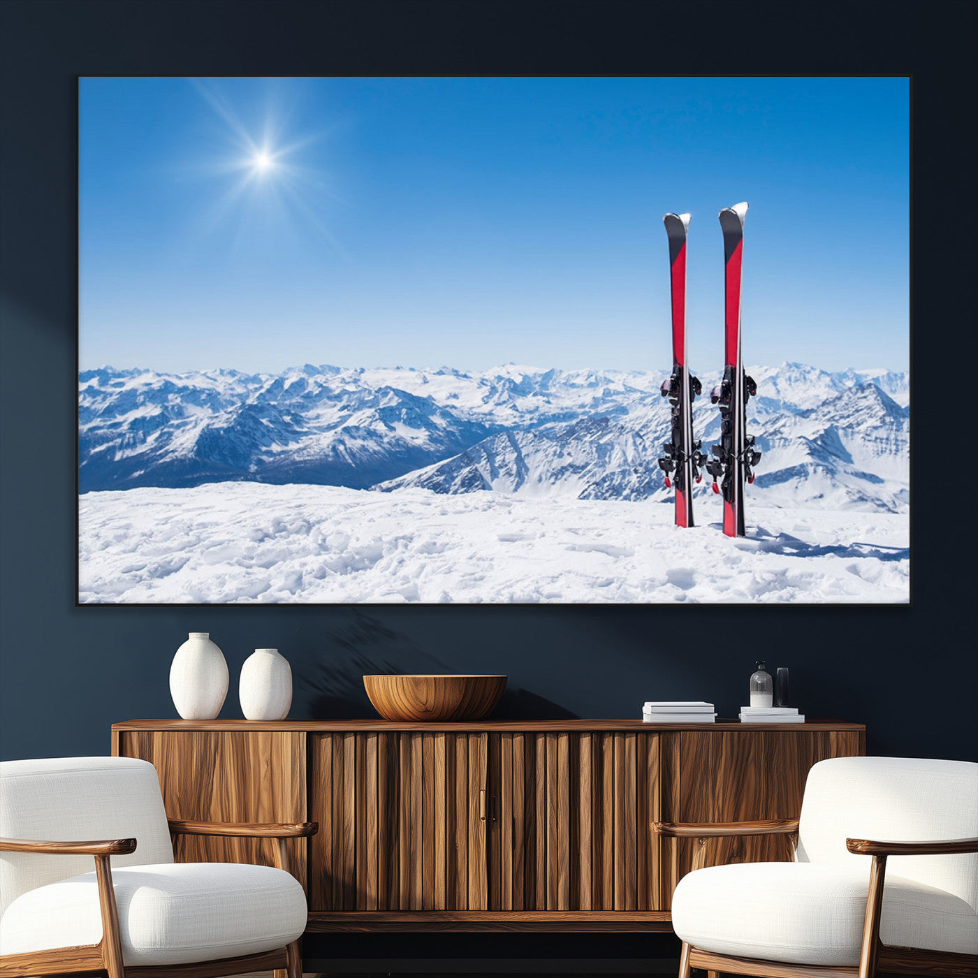 SEG-FC-51X34_Oversize - Ski Season Snow Wall Art Canvas Print