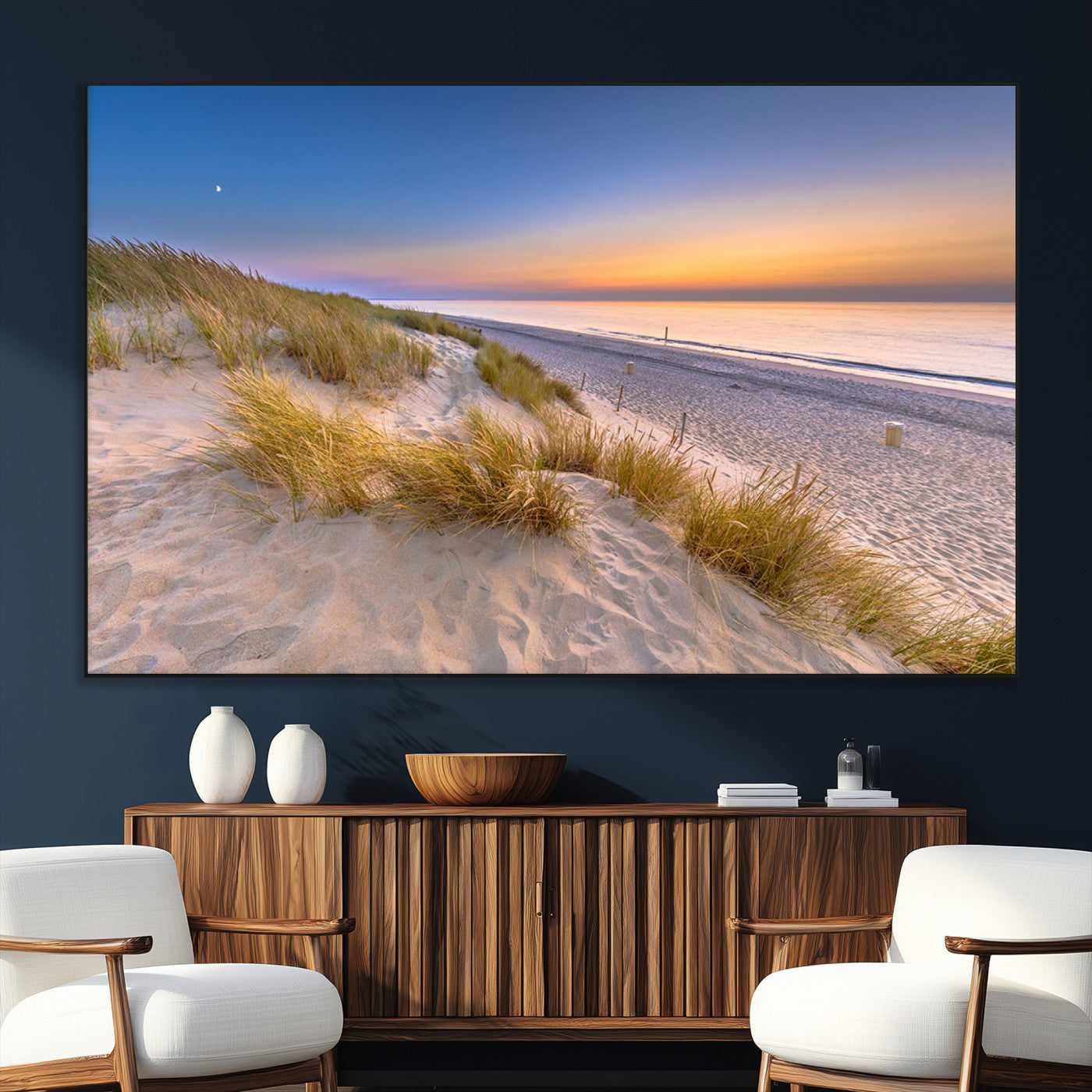 -Sunrise On The Beach Wall Art Canvas Print