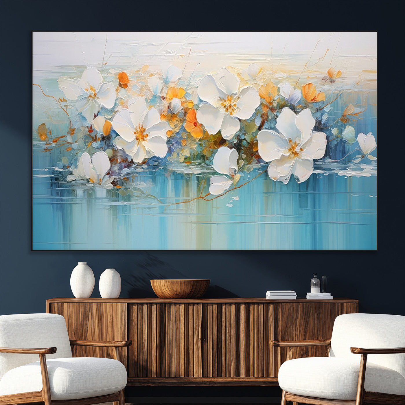 SEG-FC-51X34_Oversize - Abstract Flower Wall Art Canvas Print