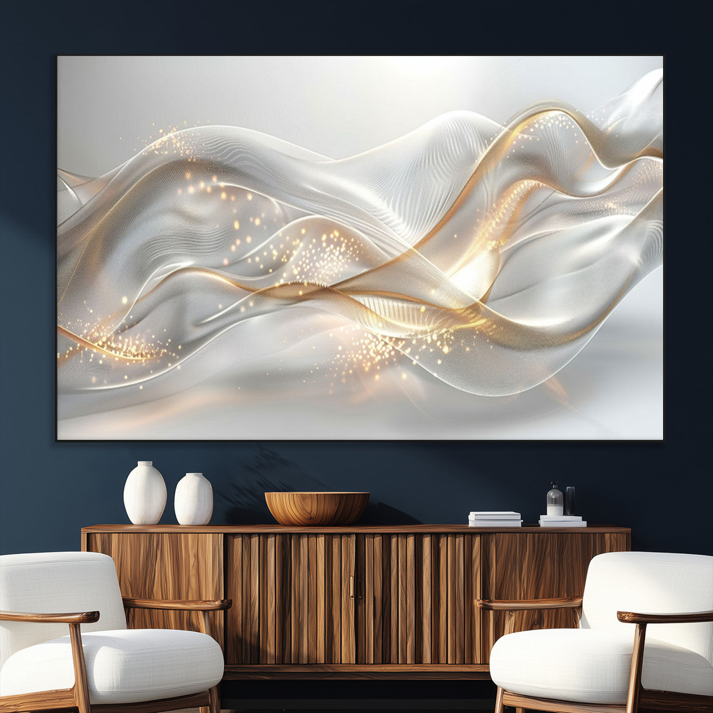 Lines2-SEG-FC-51X34_Oversize_Oversize-Abstract art Grey and Gold Lines Wall Art