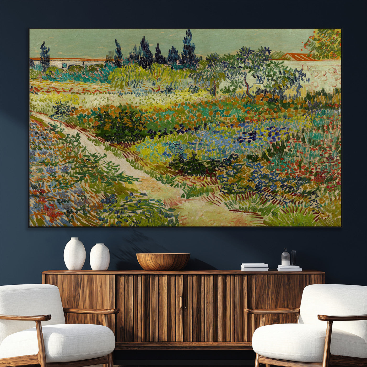 SEG-FC-51X34_Oversize - Vincent van Gogh Garden at Arles Wall Art Canvas Print