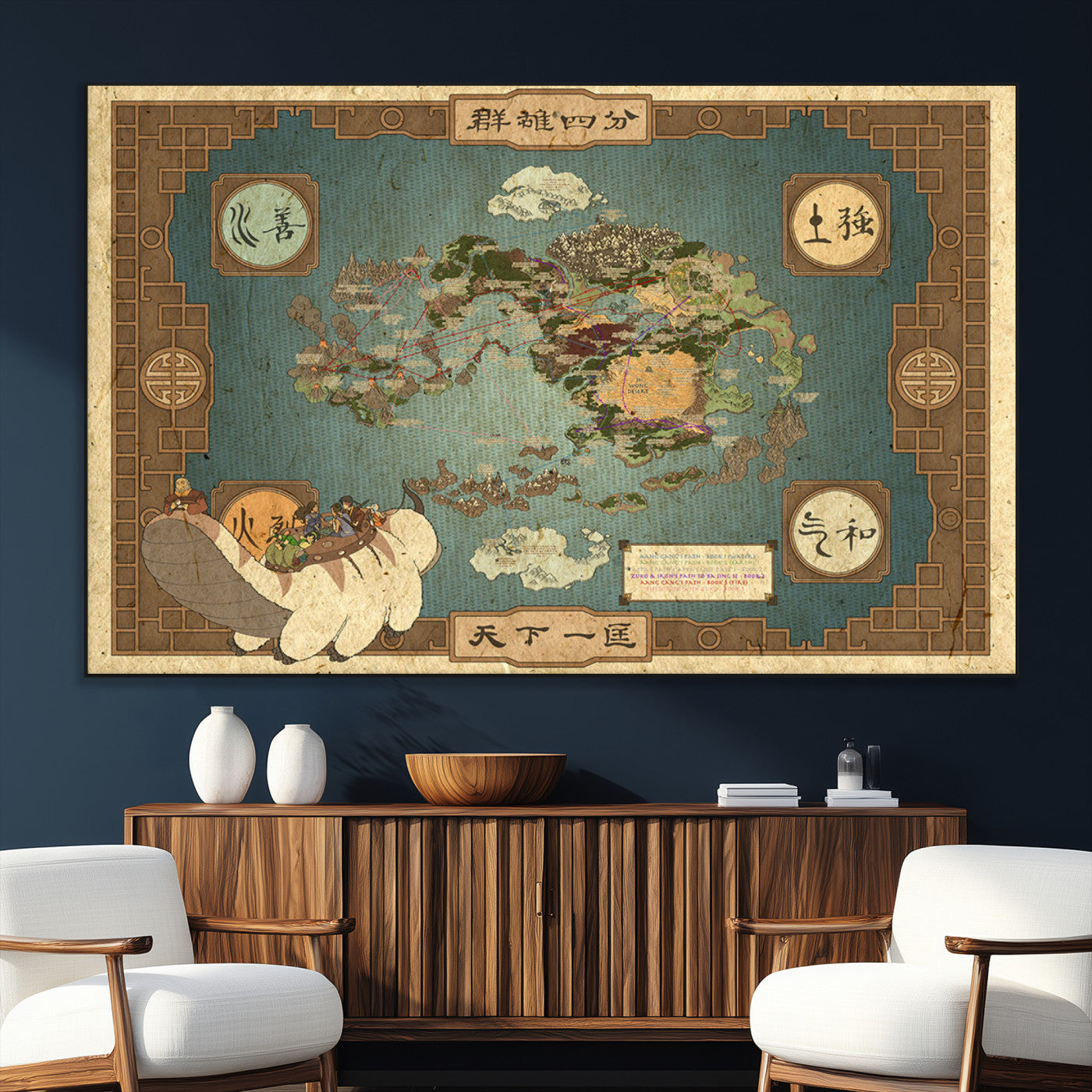 SEG-FC-51X34_Oversize - Push Pin World Map Canvas Print – Framed Wall Art for Couples to Track Their Travels – Anniversary