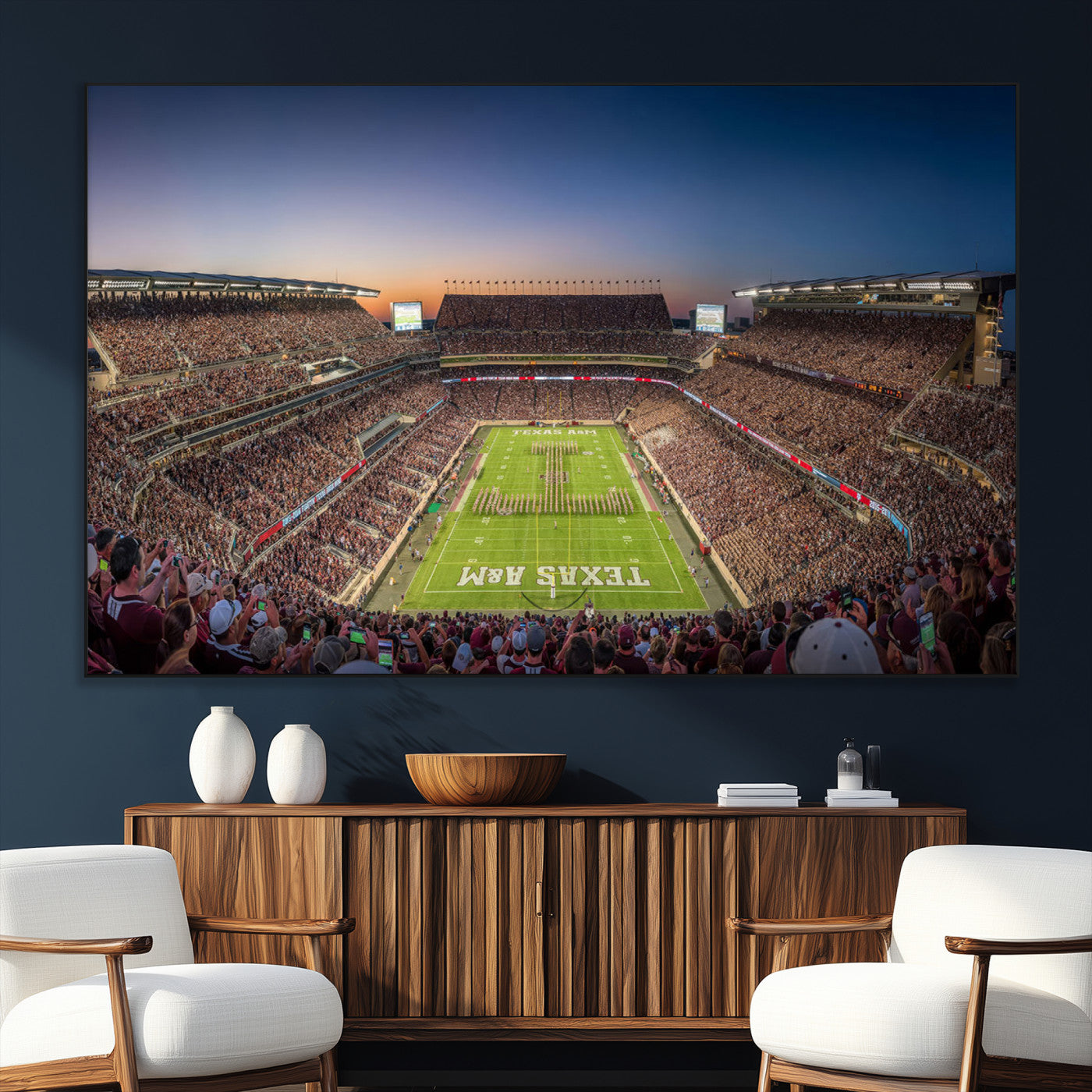 SEG-FC-51X34_Oversize - Kyle Field Wall Art Print | Large Texas A&M Aggies Football Canvas Print for Sports Enthusiasts |