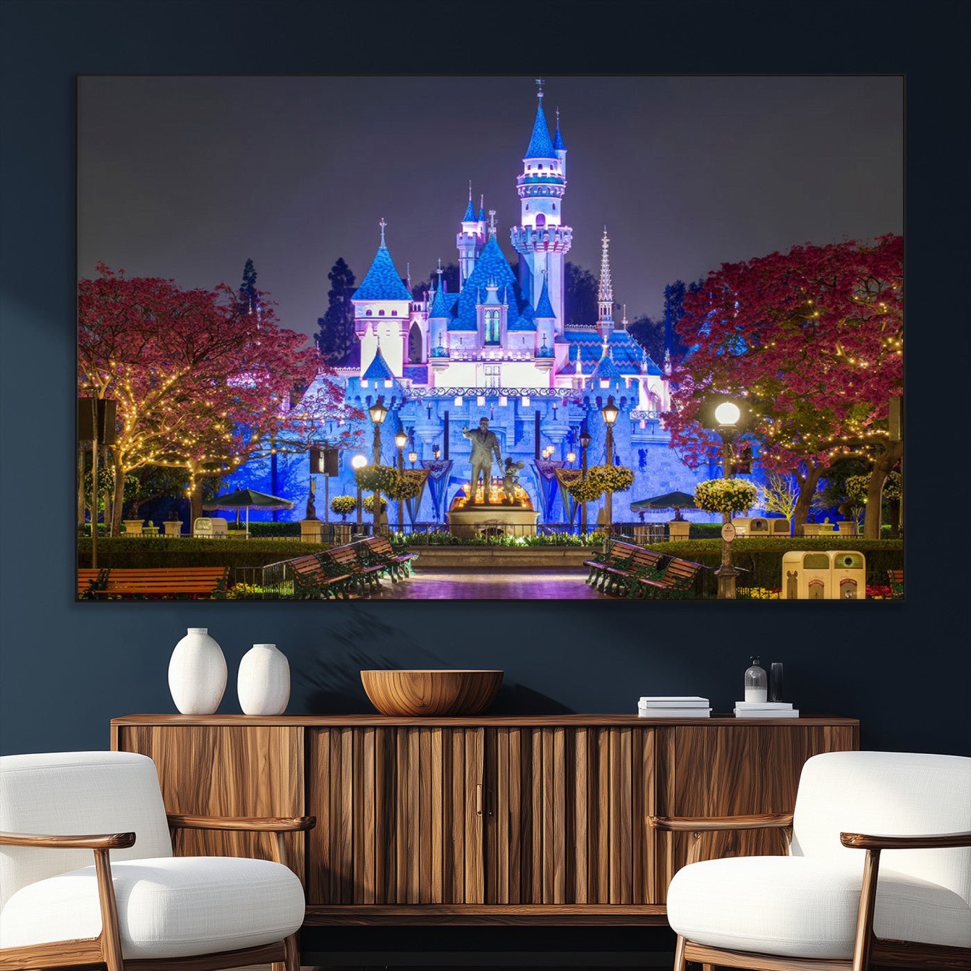 66710-SEG-FC-51X34_Oversize_Oversize-Large Disney Castle Wall Art Canvas Print - Magic Kingdom Kids Room Decoration Disney World