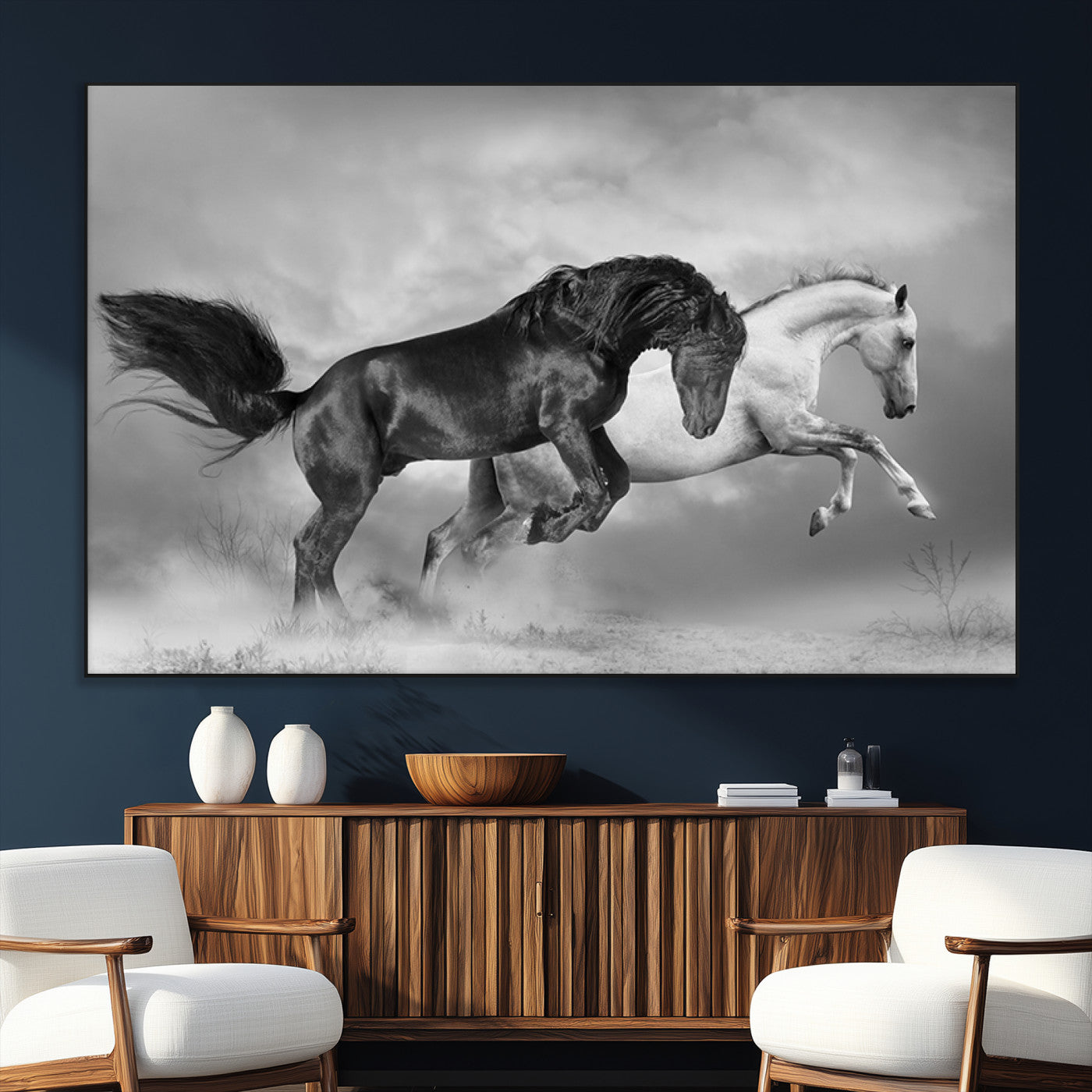 SEG-FC-51X34_Oversize - Wild Horses Wall Art Canvas Print