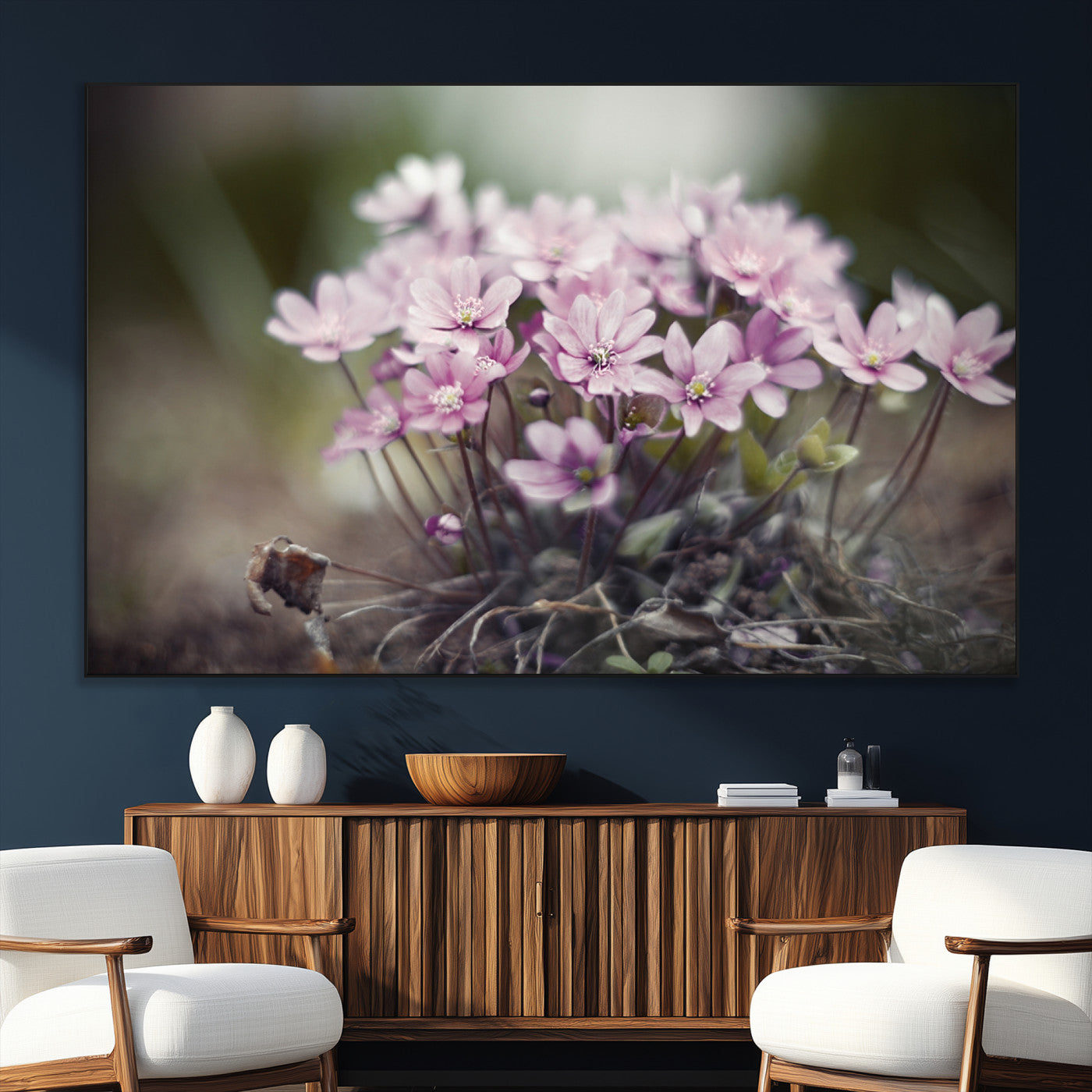 SEG-FC-51X34_Oversize - Pink Wild Flower Canvas Print