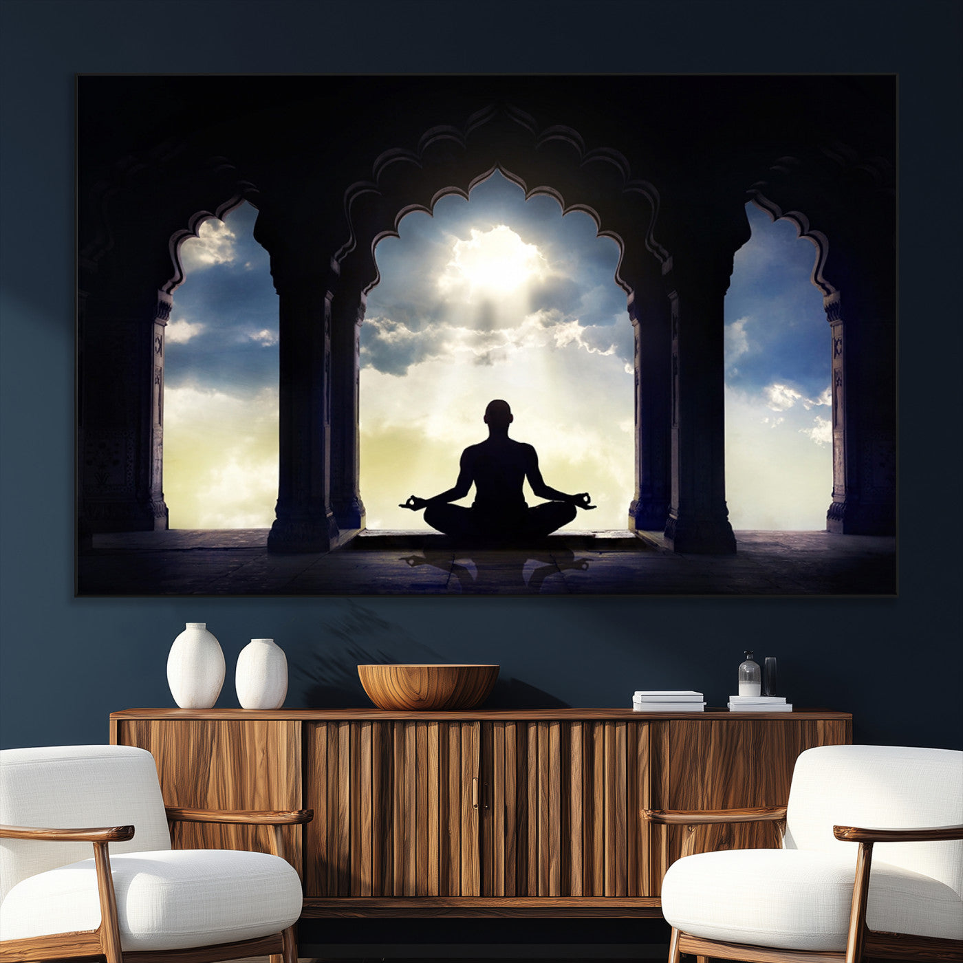 SEG-FC-51X34_Oversize - Women and Yoga Wall Art Canvas Print