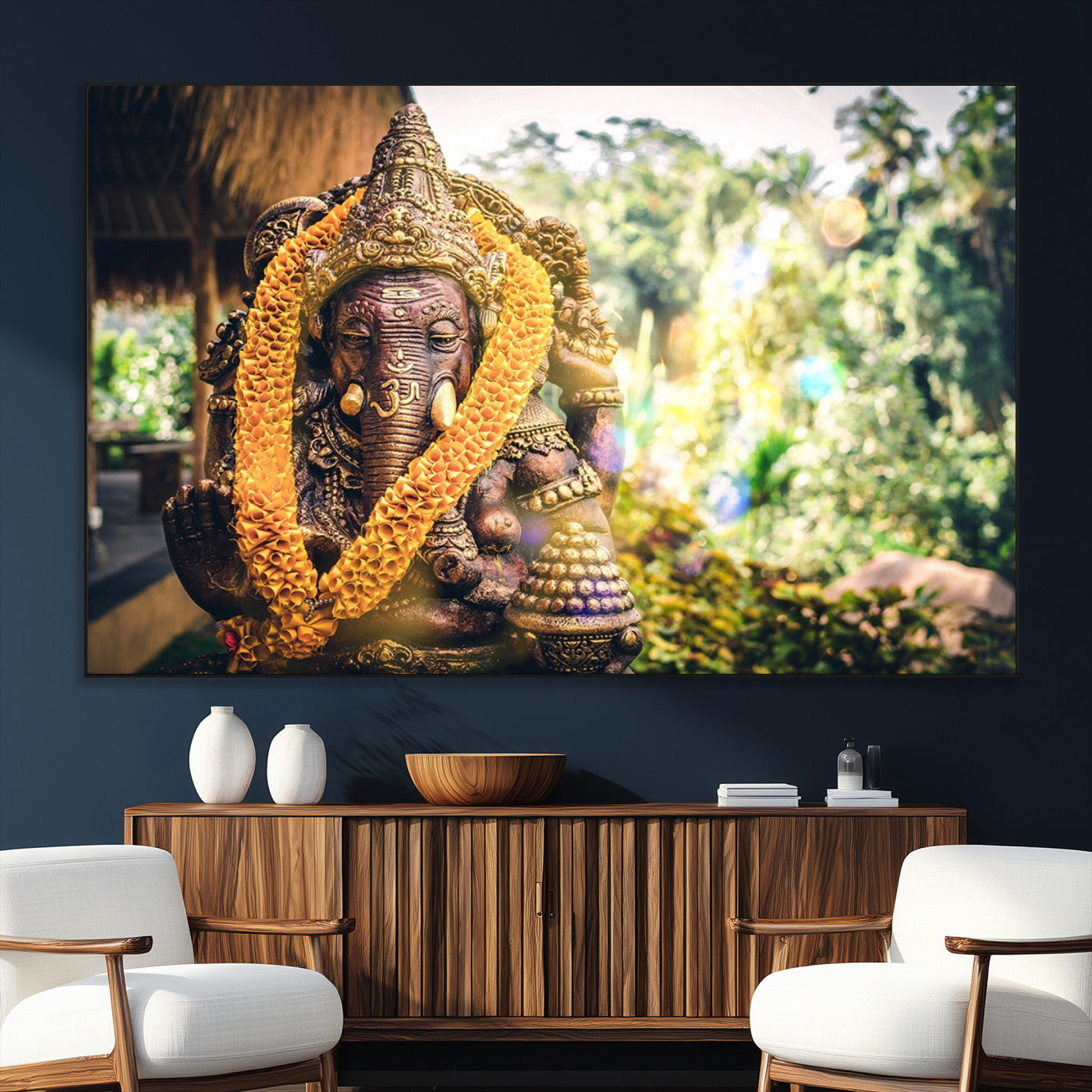 SEG-FC-51X34_Oversize - Hinduism Statue Wall Art Canvas Print
