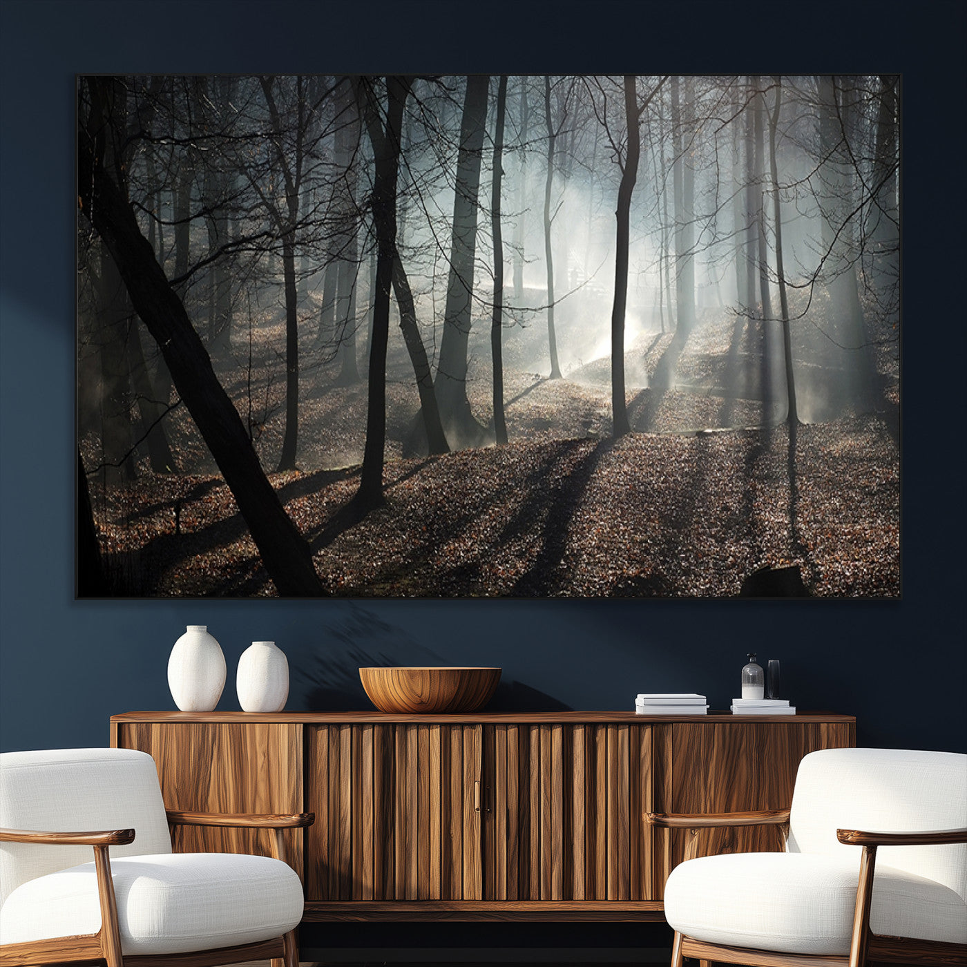 15648-SEG-FC-51X34_Oversize_Oversize-Dark Family and Tree Wall Art Canvas Print