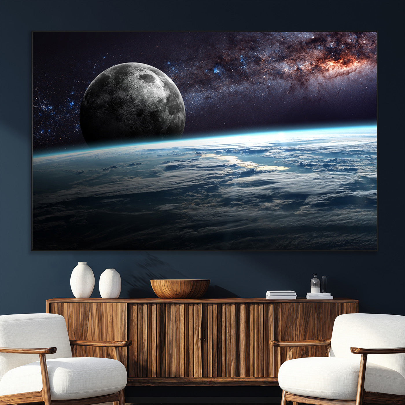 SEG-FC-51X34_Oversize - Space and Planet Canvas Print