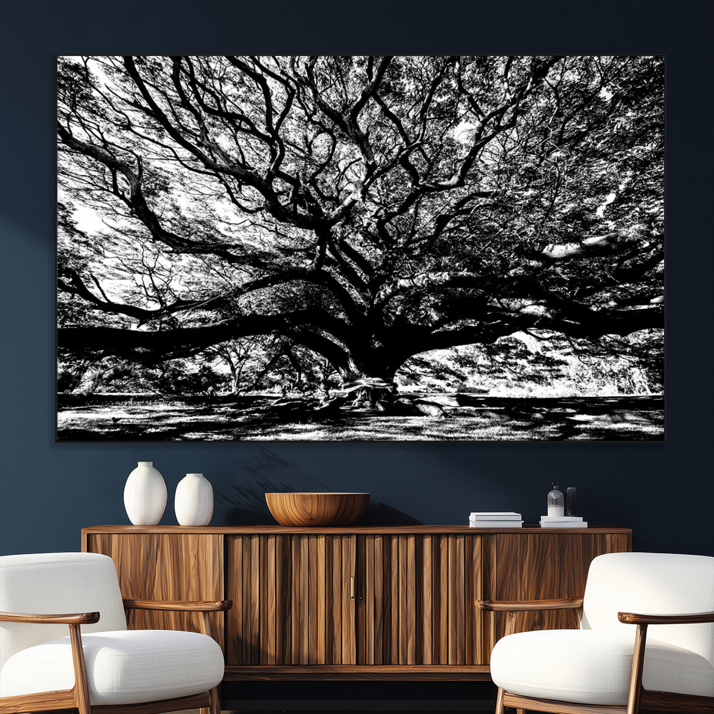 SEG-FC-51X34_Oversize - Mighty Angel Oak Wall Art | Angel Oak Tree Art Print