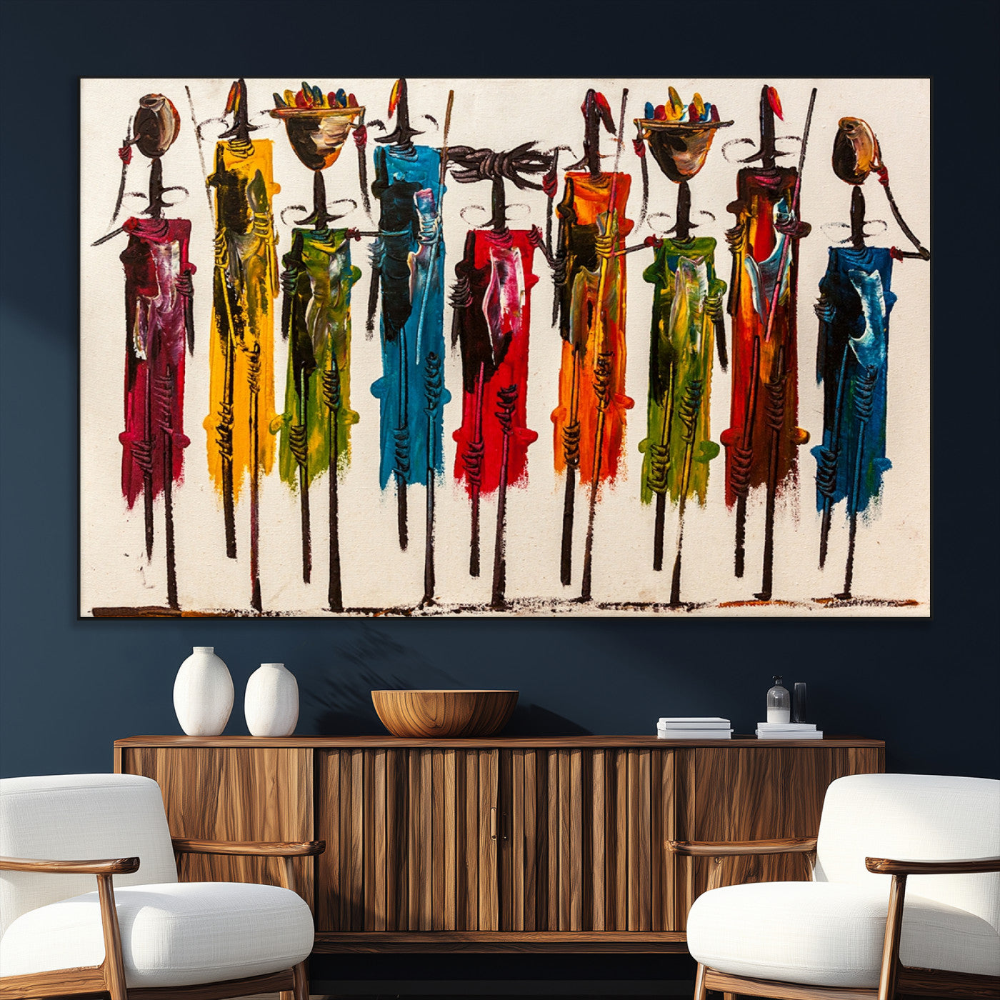 SEG-FC-51X34_Oversize - Abstract African Women Wall Art Canvas Print