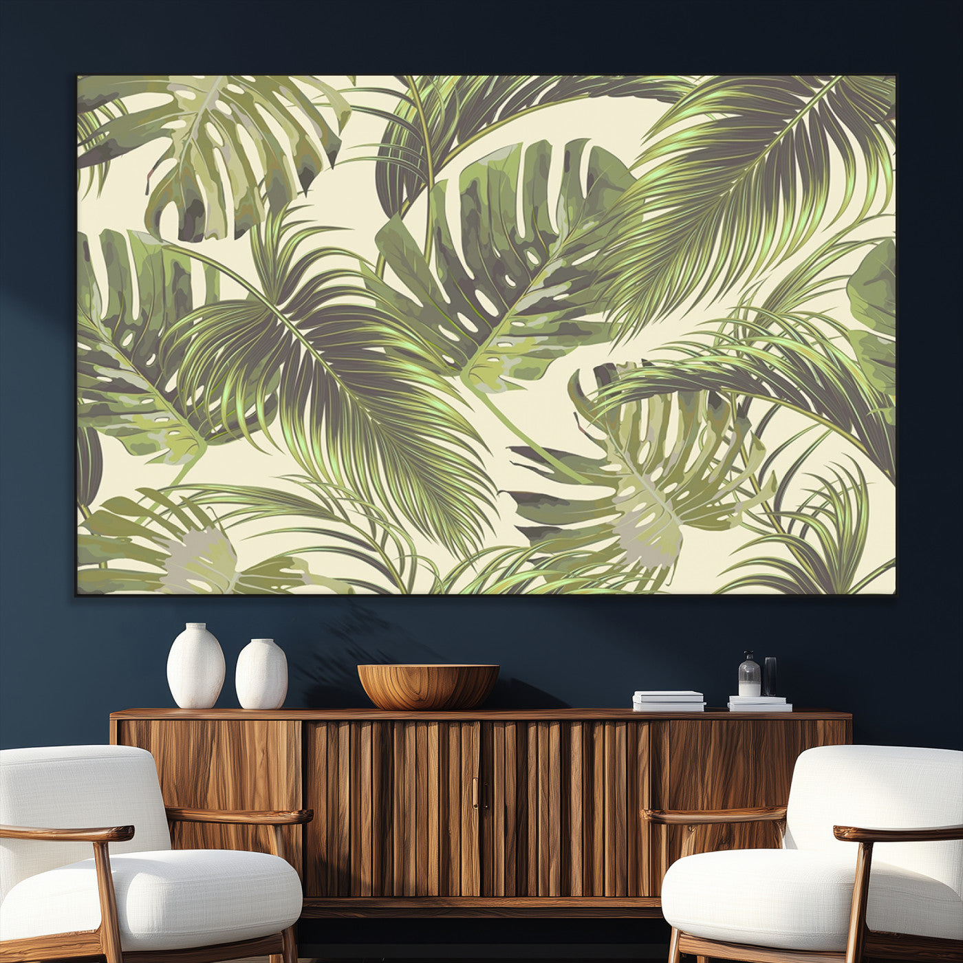 SEG-FC-51X34_Oversize - Palm Leaves Canvas Print