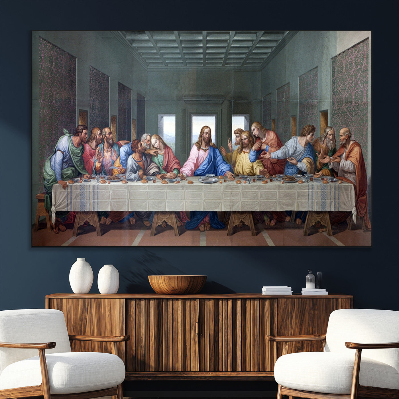 SEG-FC-51X34_Oversize - The Last Supper Multi Panel Canvas Wall Art