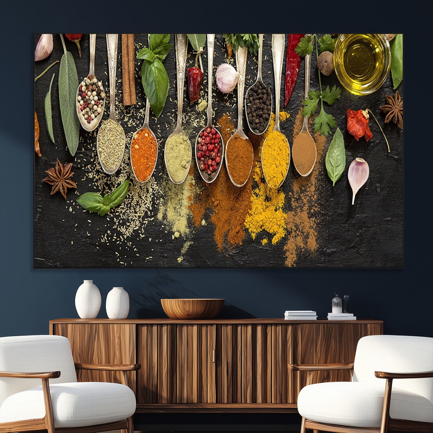 SEG-FC-51X34_Oversize - Kitchen Spice Wall Art Canvas Print