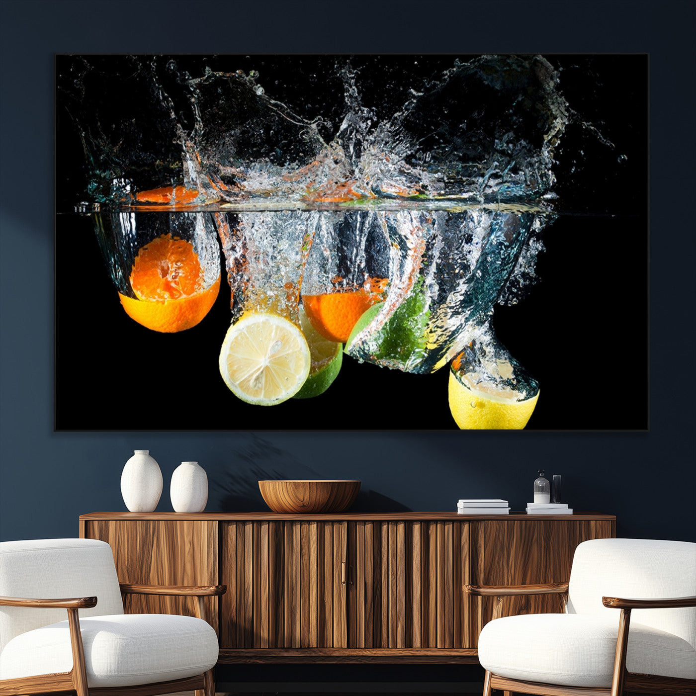 SEG-FC-51X34_Oversize - Kitchen Wall Art, Kitchen Fruits Art Canvas Print