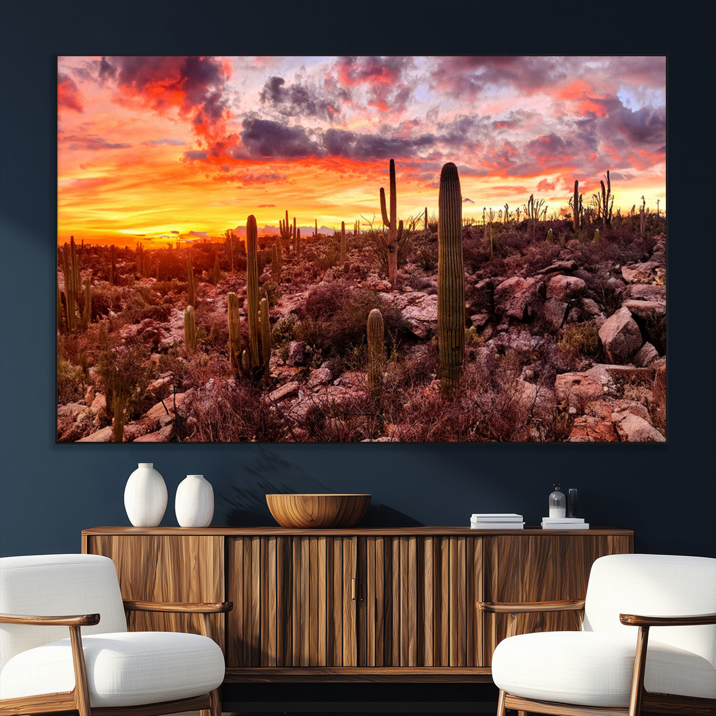 SEG-FC-51X34_Oversize - Arizona Desert Print, Western Cowboy Wall Art Print