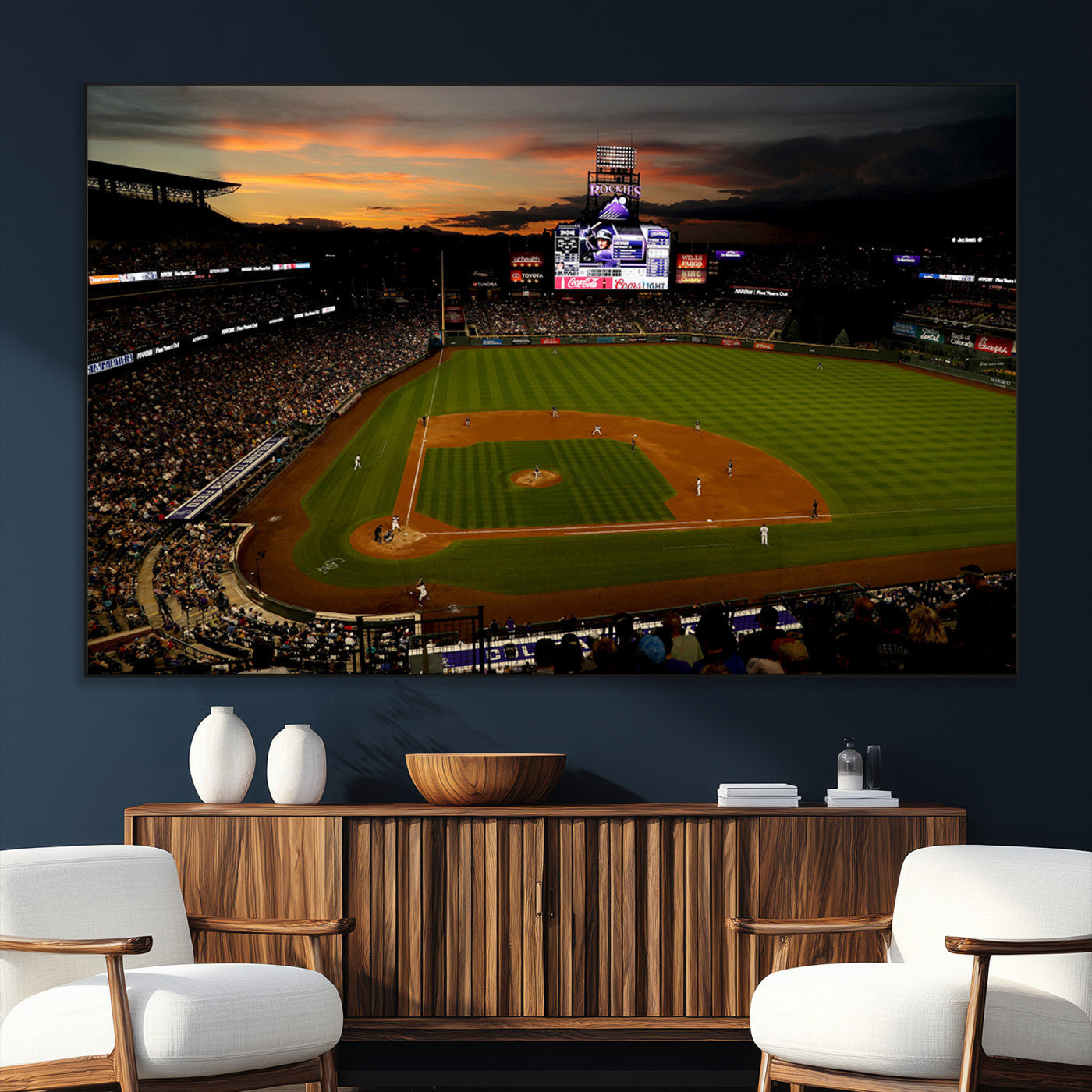 SEG-FC-51X34_Oversize - Colorado Rockies Coors Field Wall Art Canvas Print - MLB Baseball Stadium