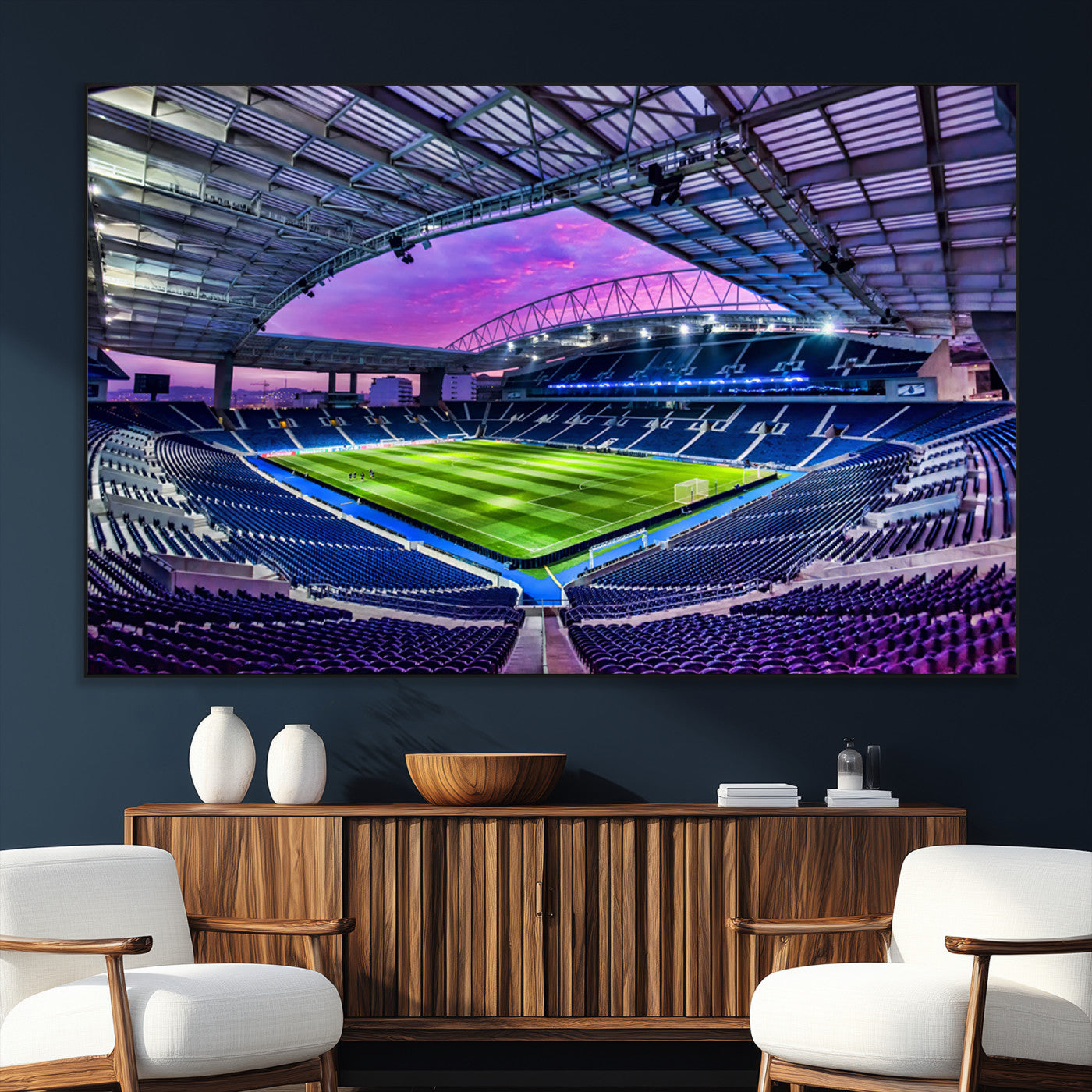 SEG-FC-51X34_Oversize - FC Porto Soccer Team Print Canvas- Dragon Stadium Wall Art Canvas Print