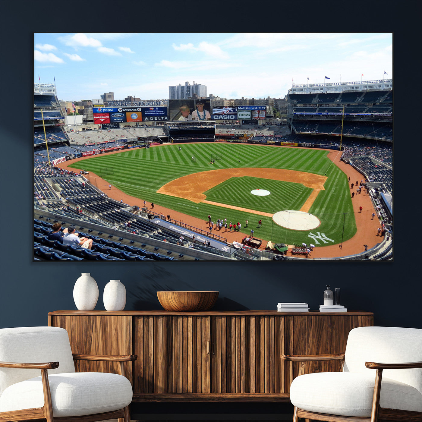 SEG-FC-51X34_Oversize - Buffalo Bills Stadium Wall Art - Buffalo Bills Decor- NFL Fans Gift, Perfect Sports Decor for Living