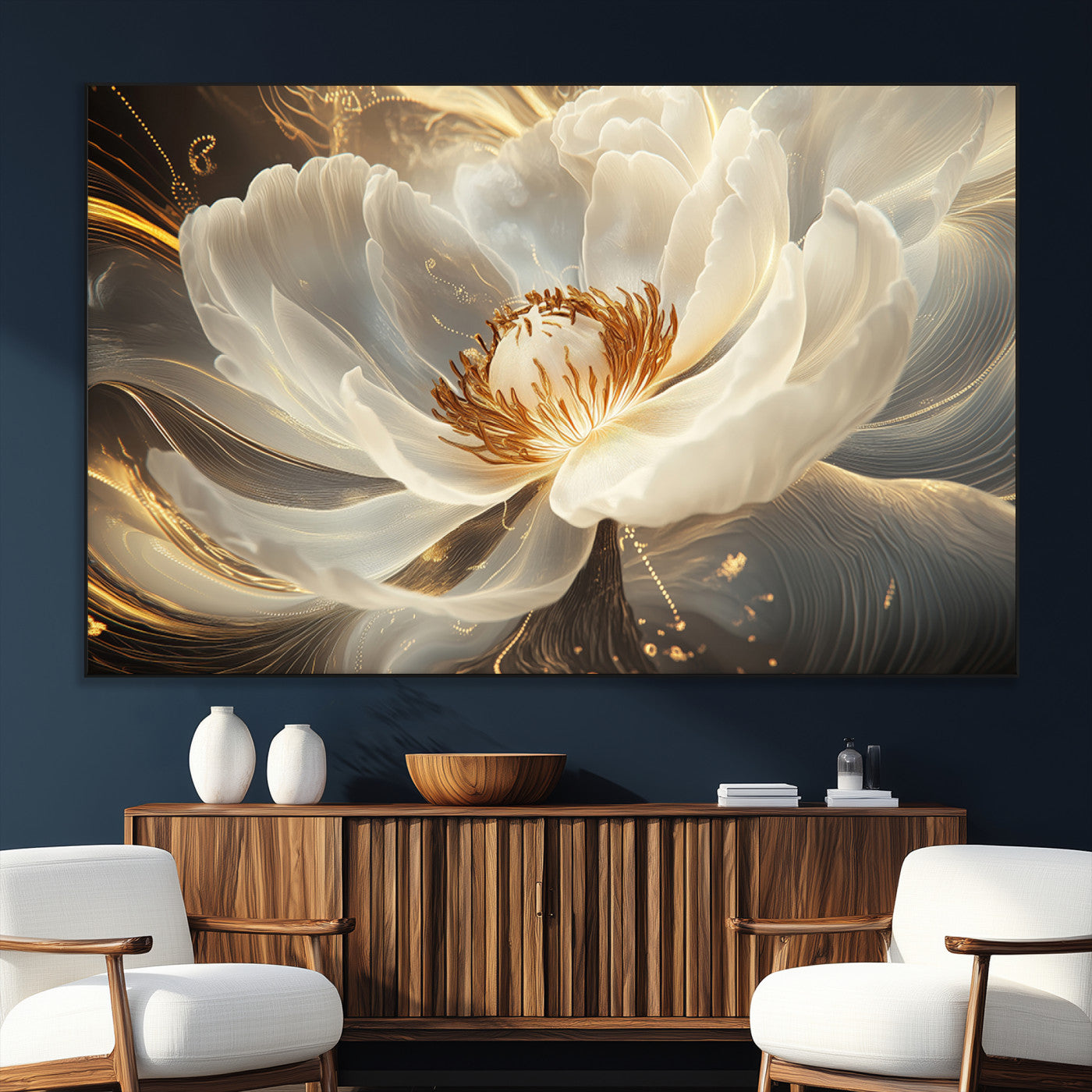 SEG-FC-51X34_Oversize - Abstract Floral Wall Art Canvas Print