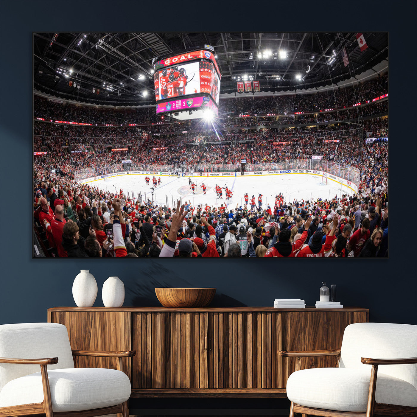 SEG-FC-51X34_Oversize - Amerant Bank Arena Wall Art Canvas Print - Basketball Arena Stadium Print