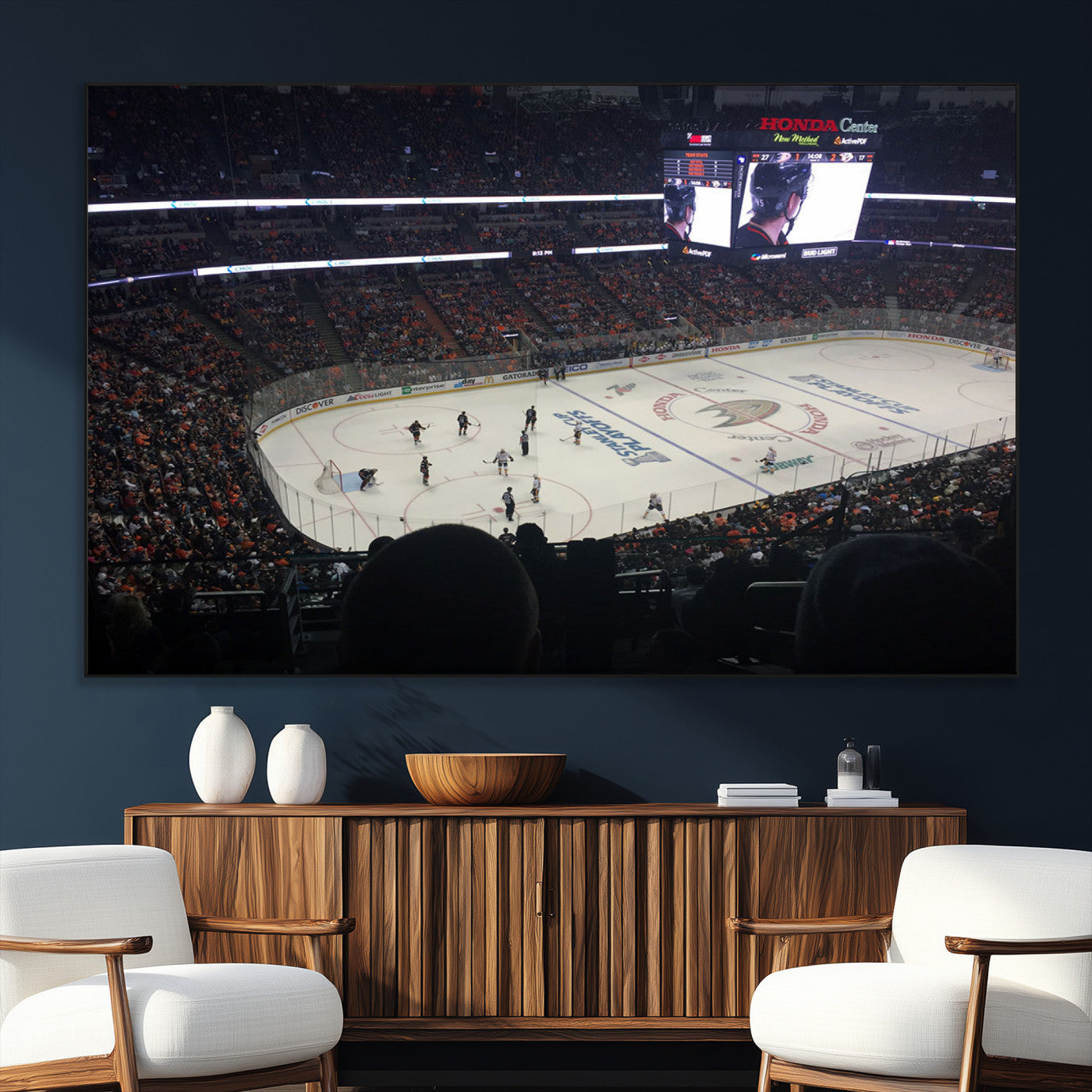 SEG-FC-51X34_Oversize - Honda Center California Anaheim Ducks Hockey Stadium Wall Art, Honda Center California Stadium Wall