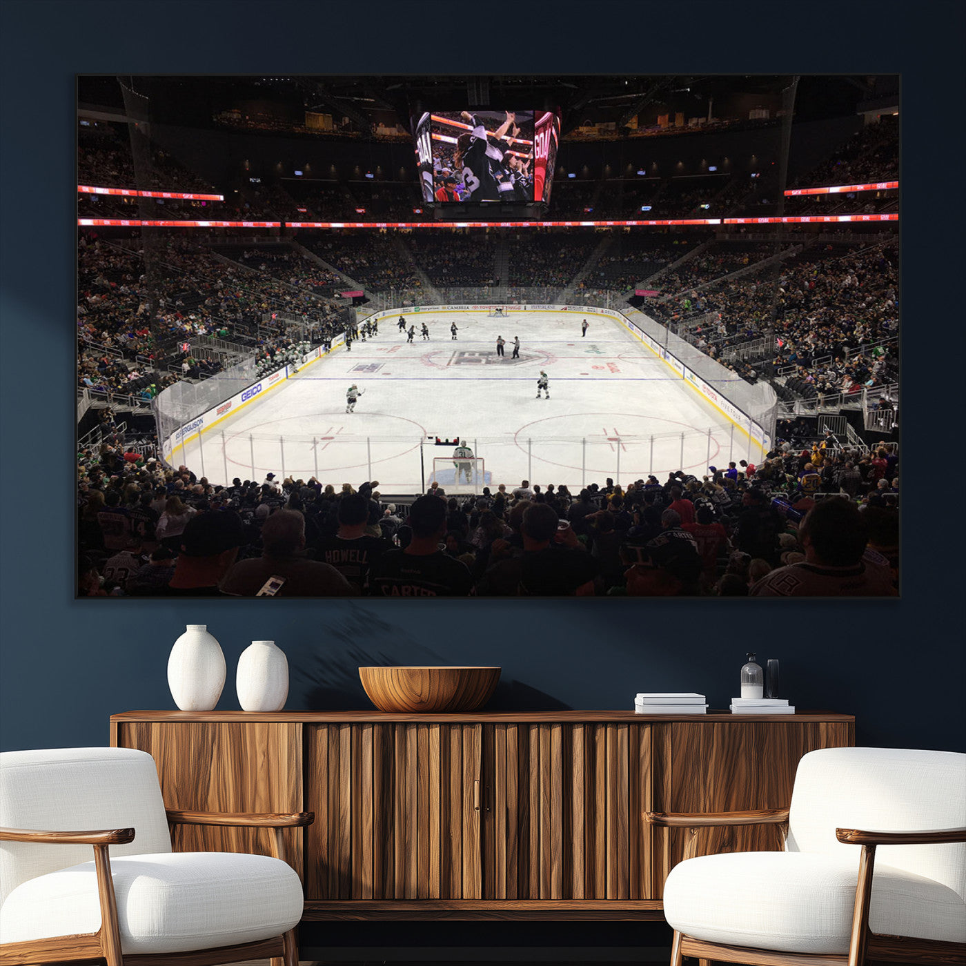 SEG-FC-51X34_Oversize - T Mobile Arena Paradise Nevada Vegas Golden Knights Ice Hockey Stadium Canvas Print Wall Art