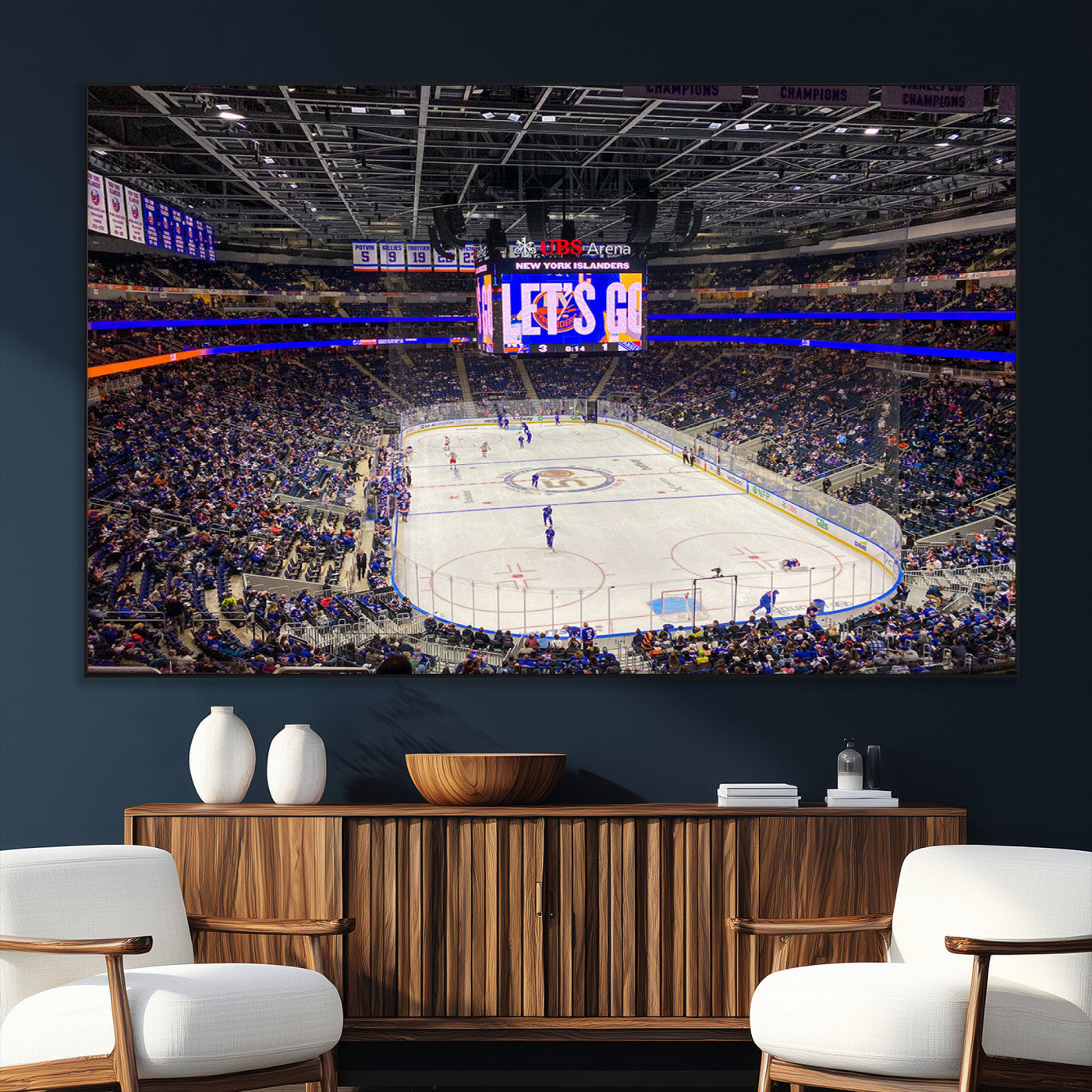 SEG-FC-51X34_Oversize - UBS Arena Elmont New York Islanders Ice Hockey Wall Art, UBS Arena Elmont Wall Art Canvas Print