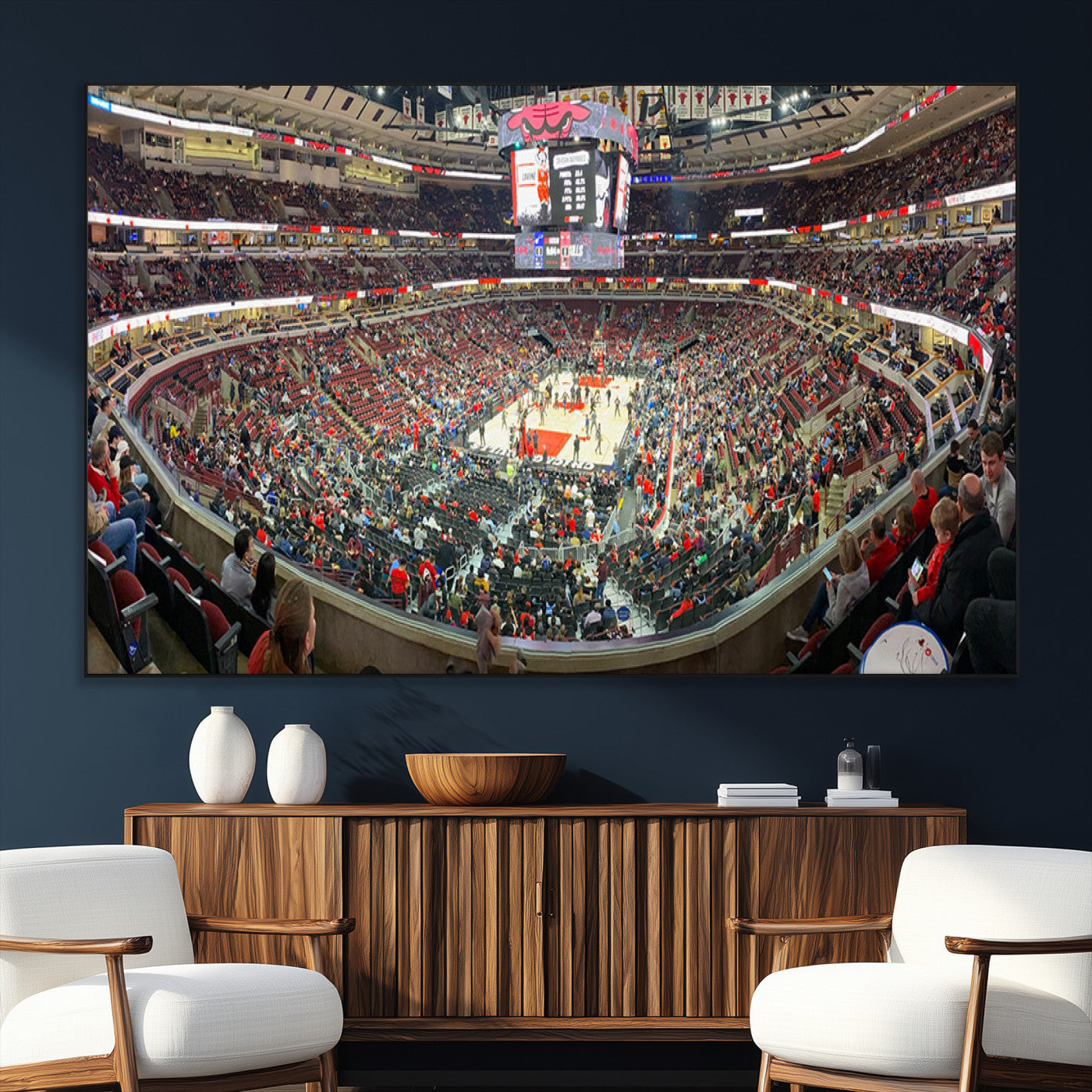 SEG-FC-51X34_Oversize - United Center Chicago Bulls Stadium Wall Art Canvas Print
