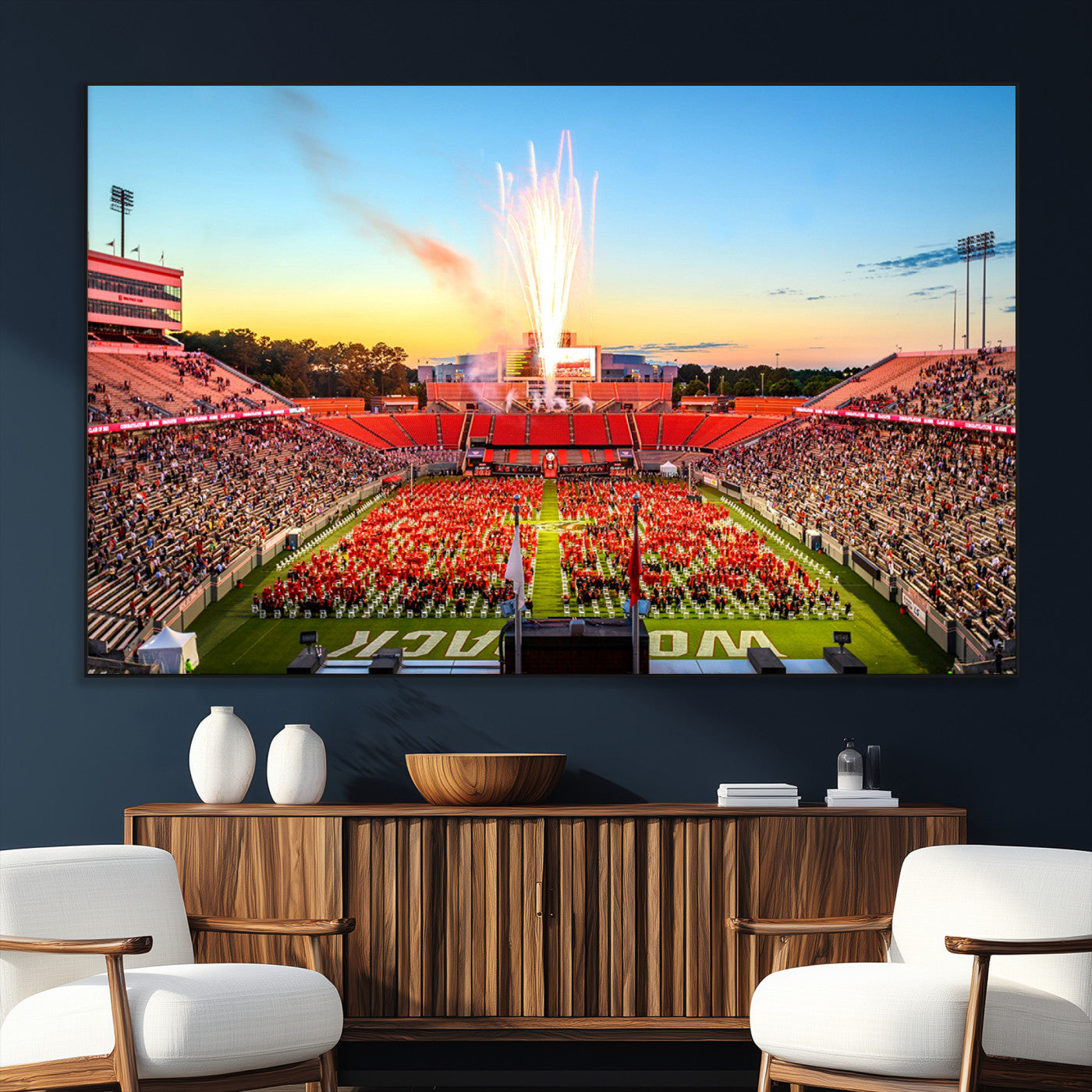 SEG-FC-51X34_Oversize - North Carolina State University Canvas Print, North Carolina State University Wolfpack Football Team