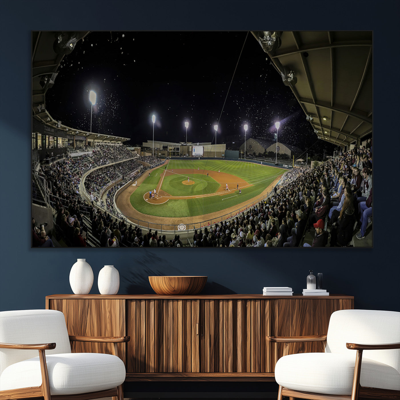 SEG-FC-51X34_Oversize - Olsen Field at Blue Bell Park - Texas A&M Aggies Baseball Stadium Wall Art Canvas Print